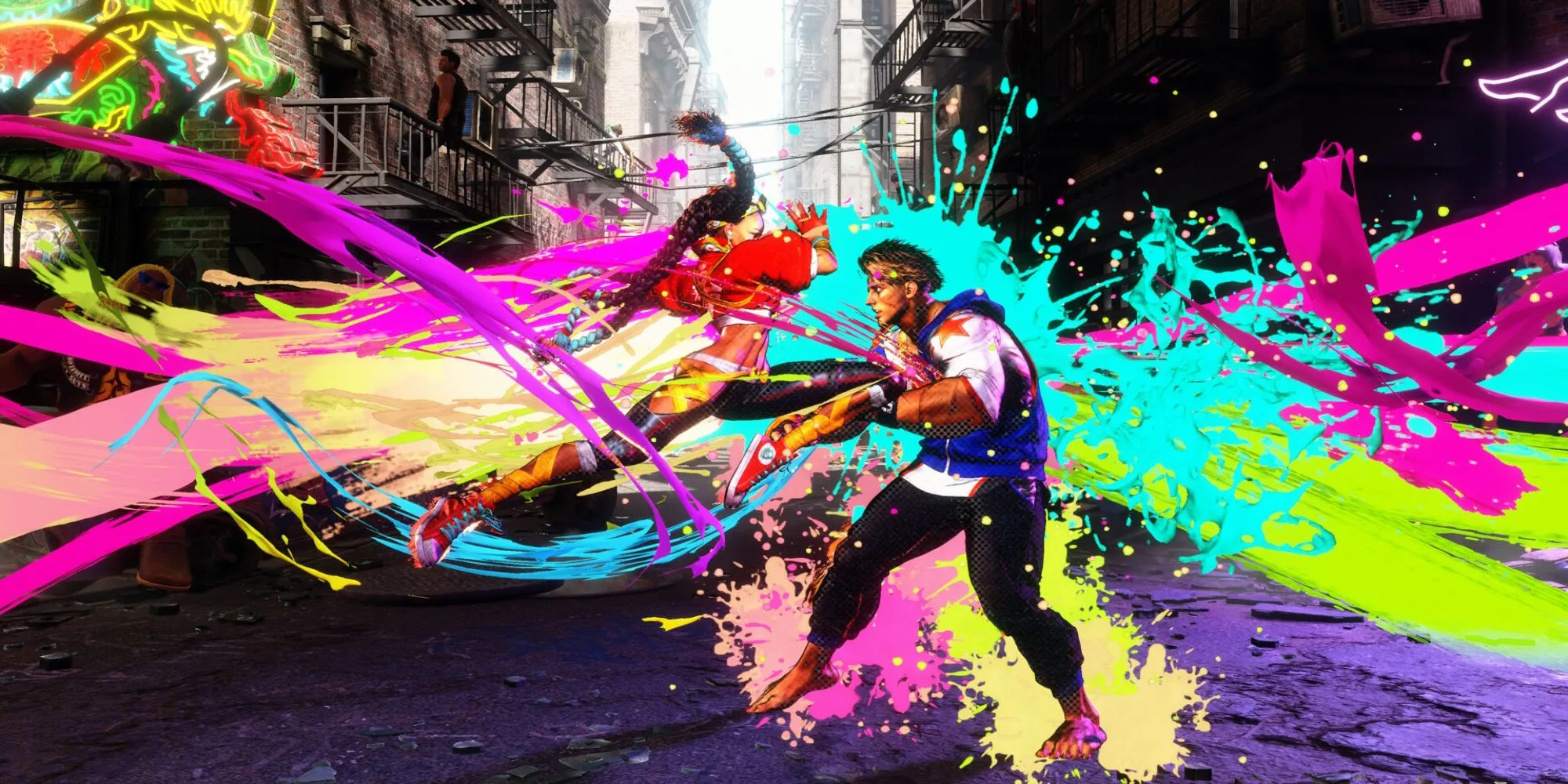 Street Fighter 6 từ Steam, thể hiện phong cách nghệ thuật độc đáo của game