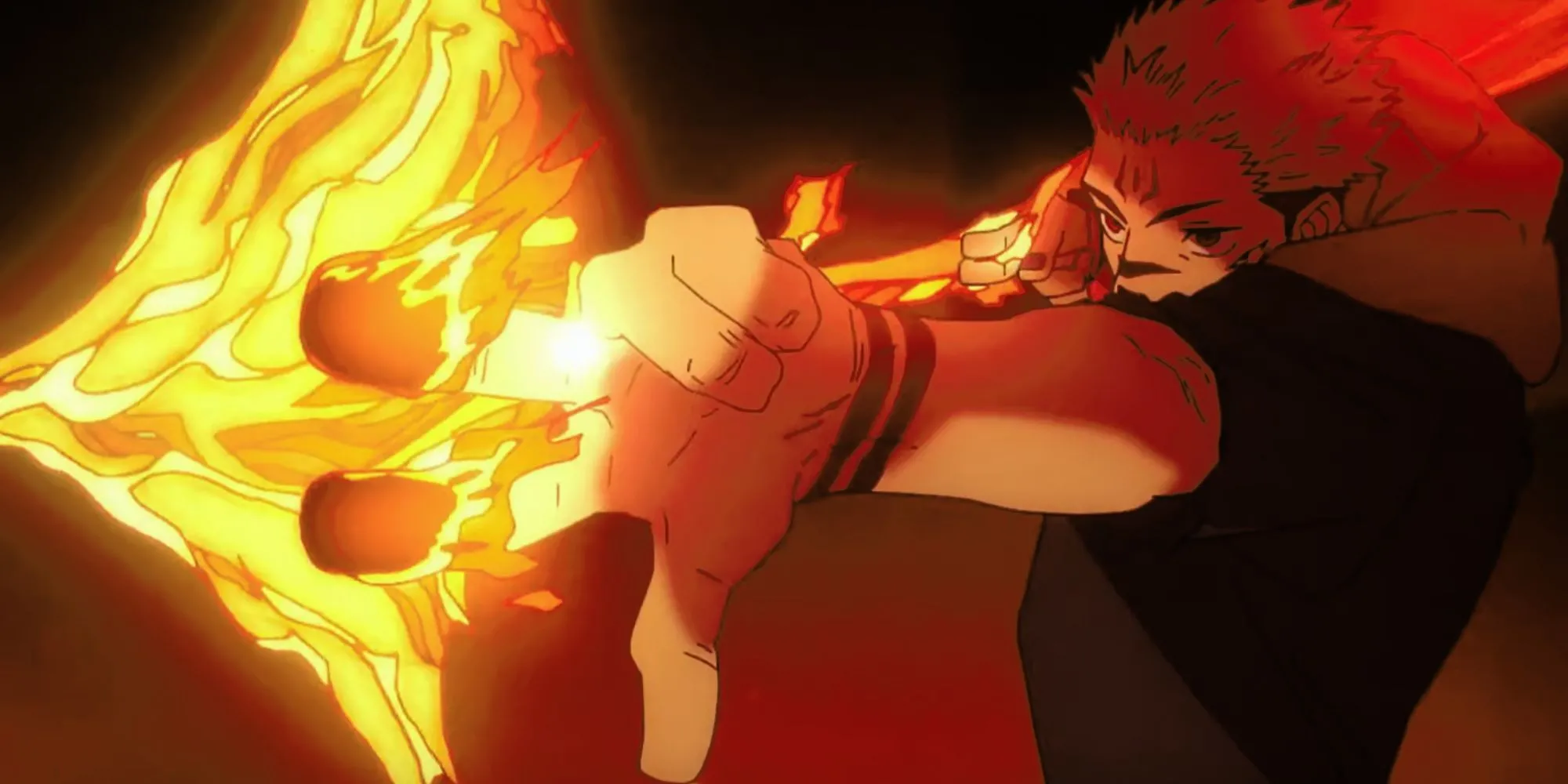 Sukuna trong Jujutsu Kaisen với nhiều mắt và nụ cười đáng sợ