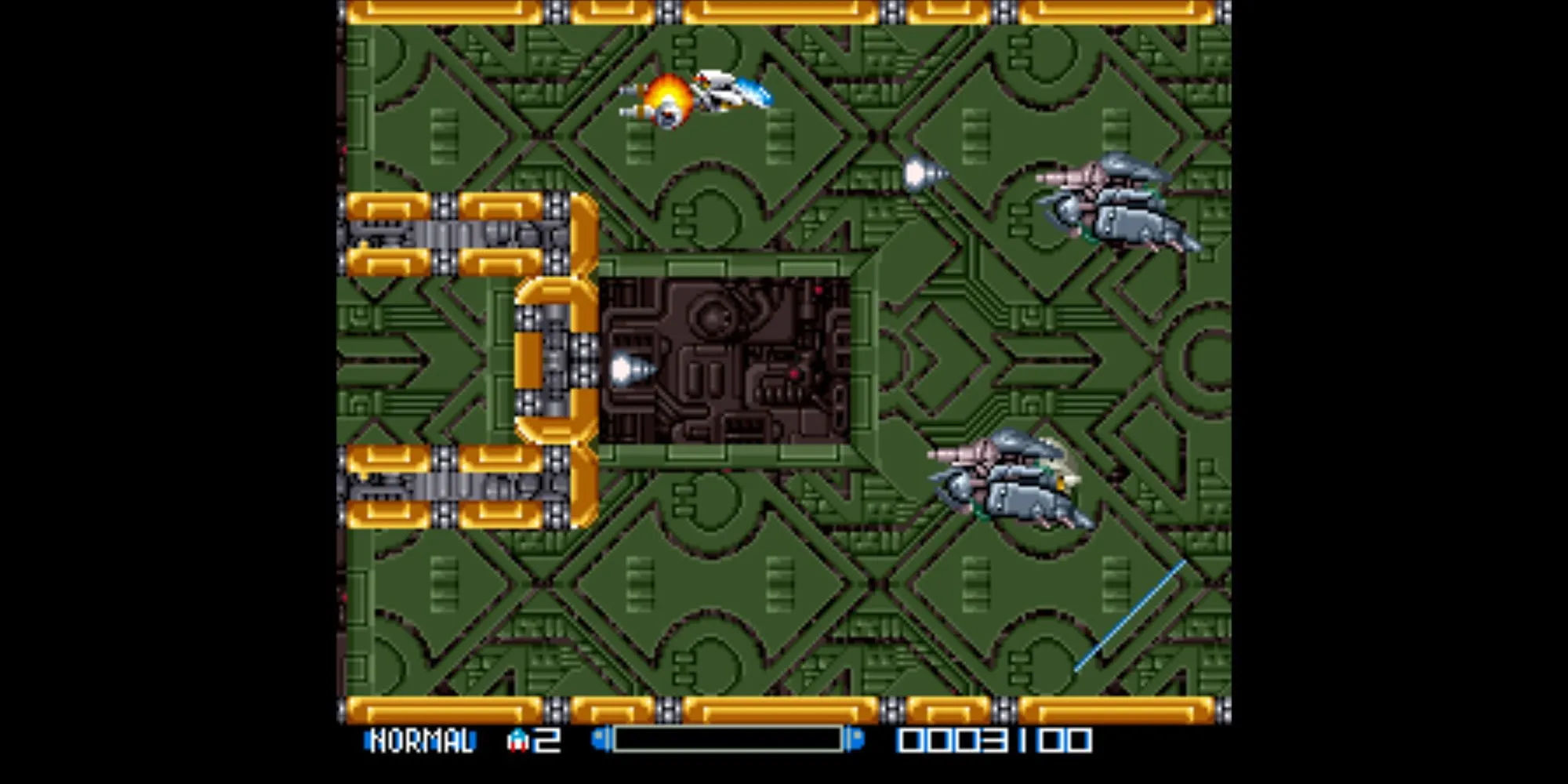 Super R-Type trên SNES, một tựa game bắn súng cuộn ngang