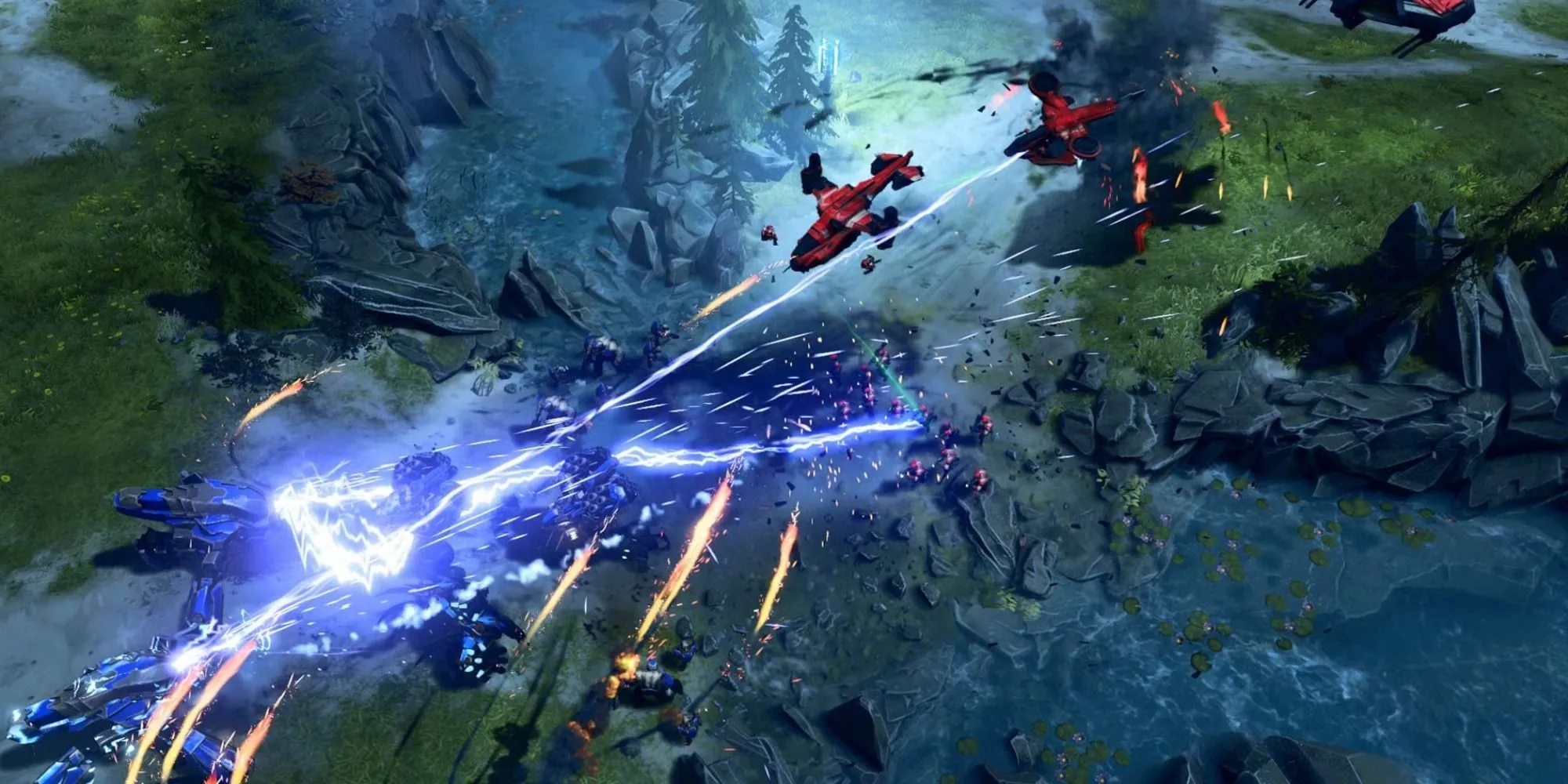Trận chiến đang diễn ra trong Halo Wars 2