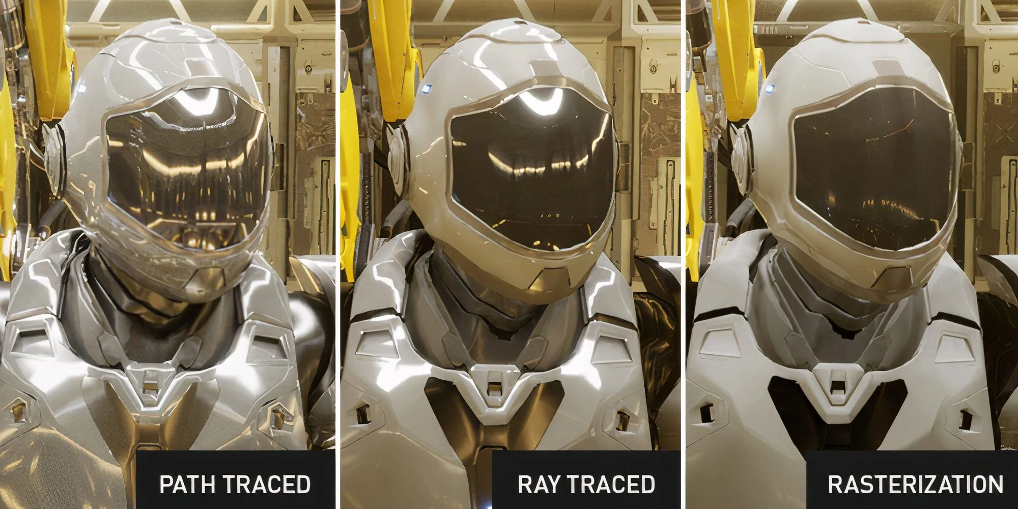 Ví dụ minh họa công nghệ Path Tracing giúp cải thiện ánh sáng và bóng đổ trong game (Nguồn: NVIDIA)
