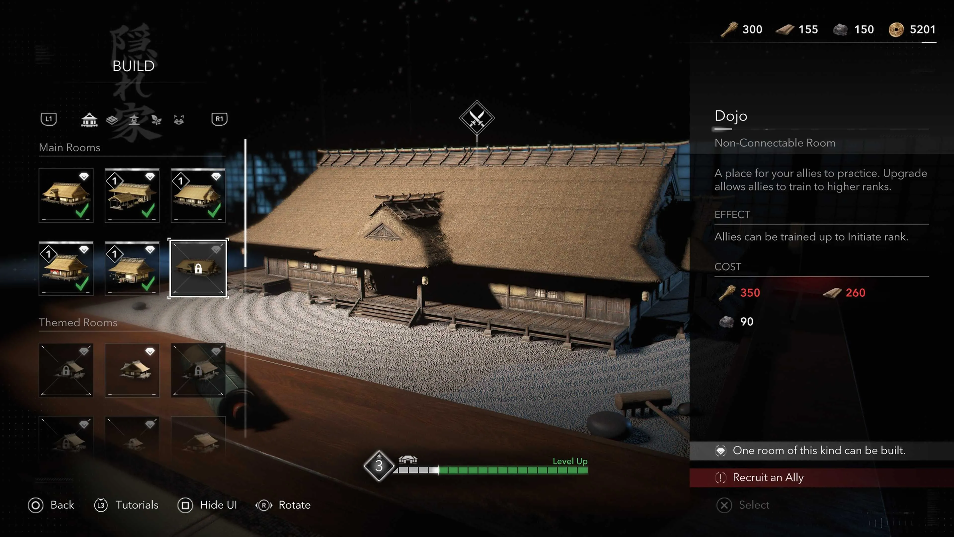 Võ đường Dojo trong Assassin's Creed Shadows để huấn luyện đồng minh