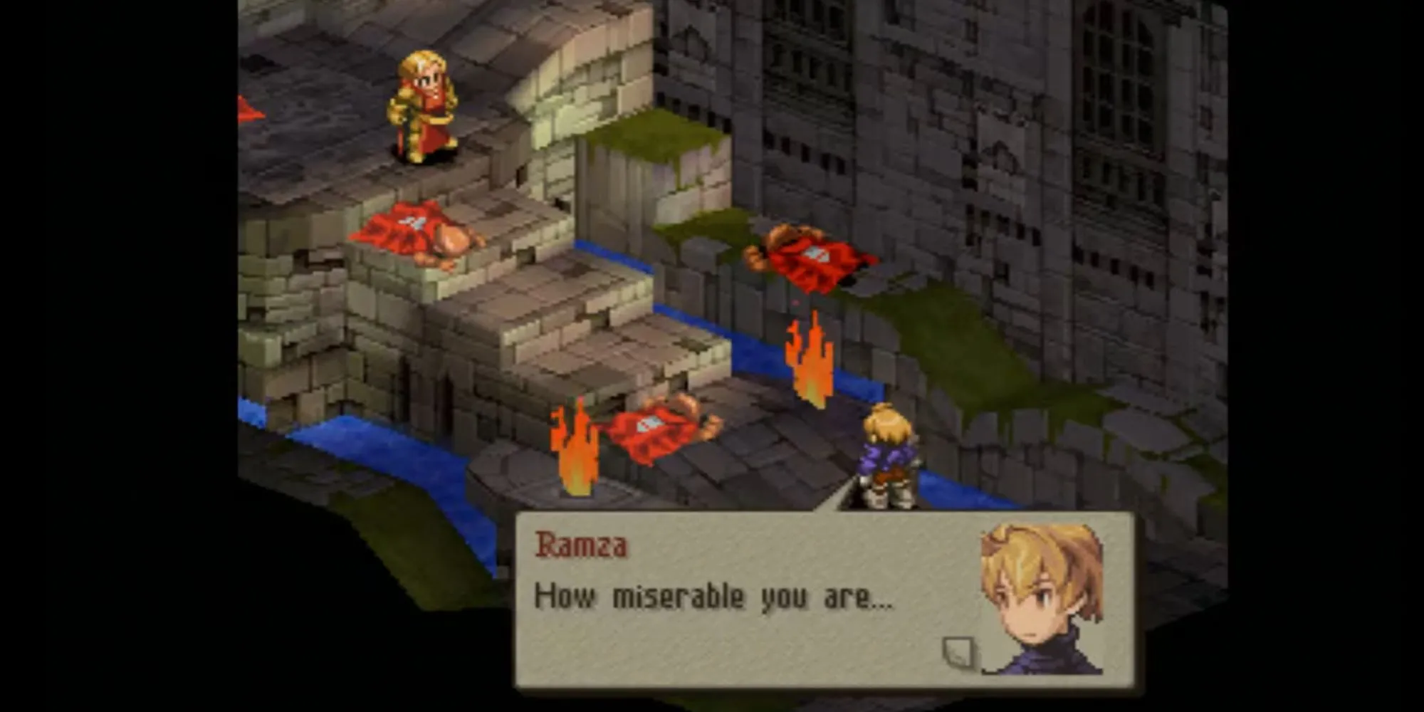 Wiegraf biến hình thành Belias trong Final Fantasy Tactics