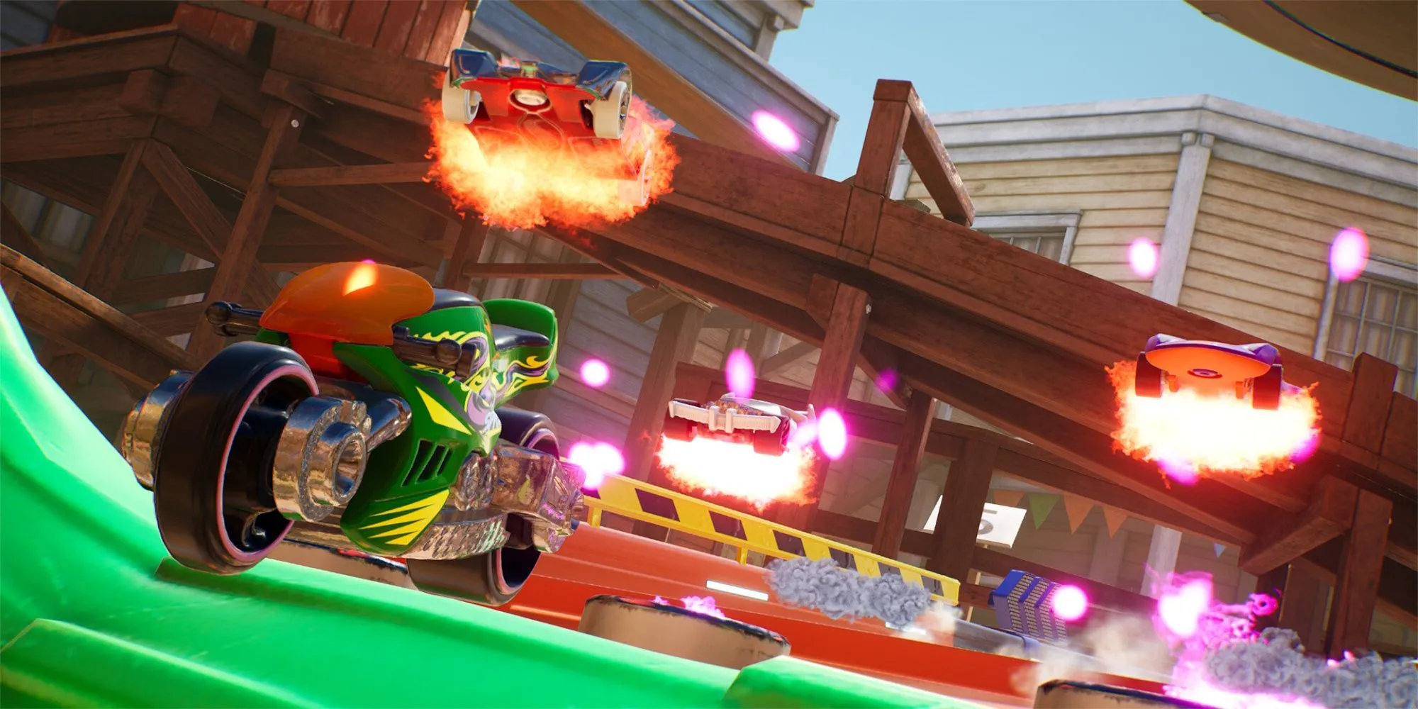 Xe Hot Wheels lao vun vút trên đường đua đầy vòng lặp trong Hot Wheels Unleashed 2 Turbocharged