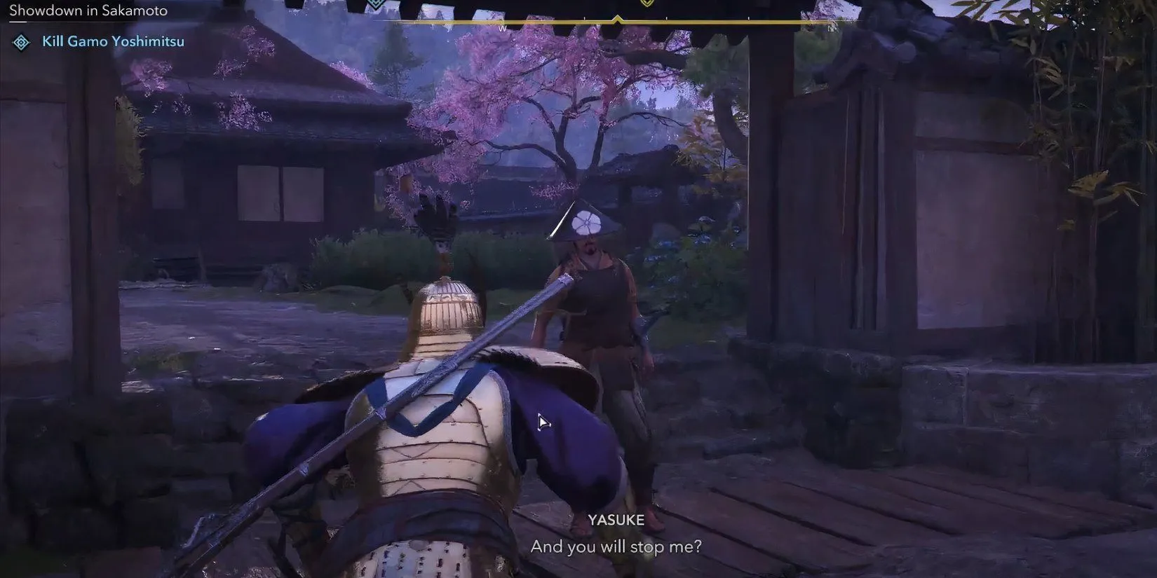 Yasuke looks for Gamo in Assassins Creed Shadows