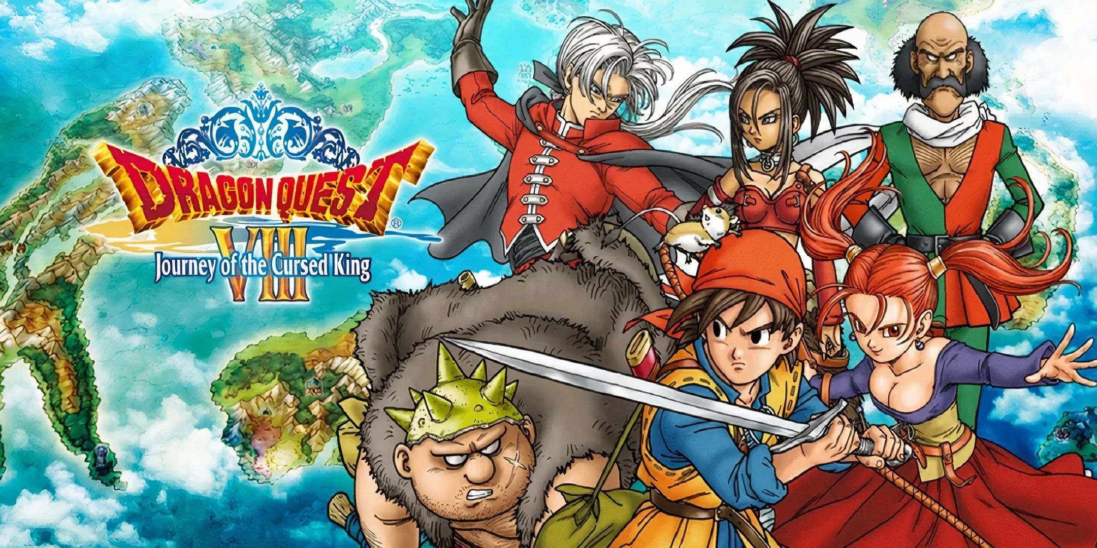 Ảnh banner quảng cáo game Dragon Quest VIII: Journey Of The Cursed King trên hệ máy PS2