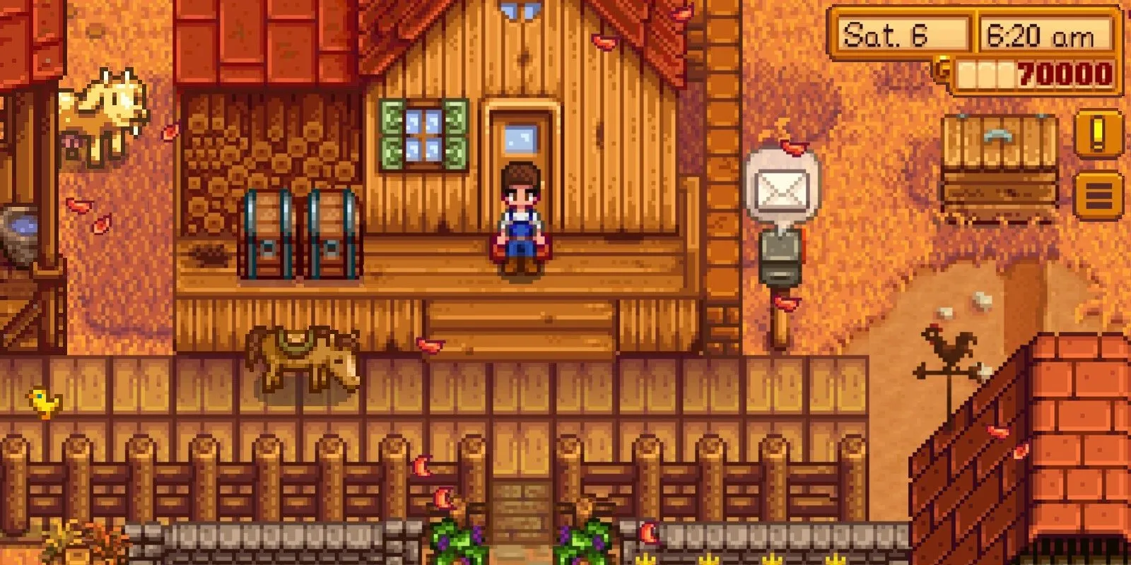 Ảnh chụp màn hình game nông trại Stardew Valley trên di động
