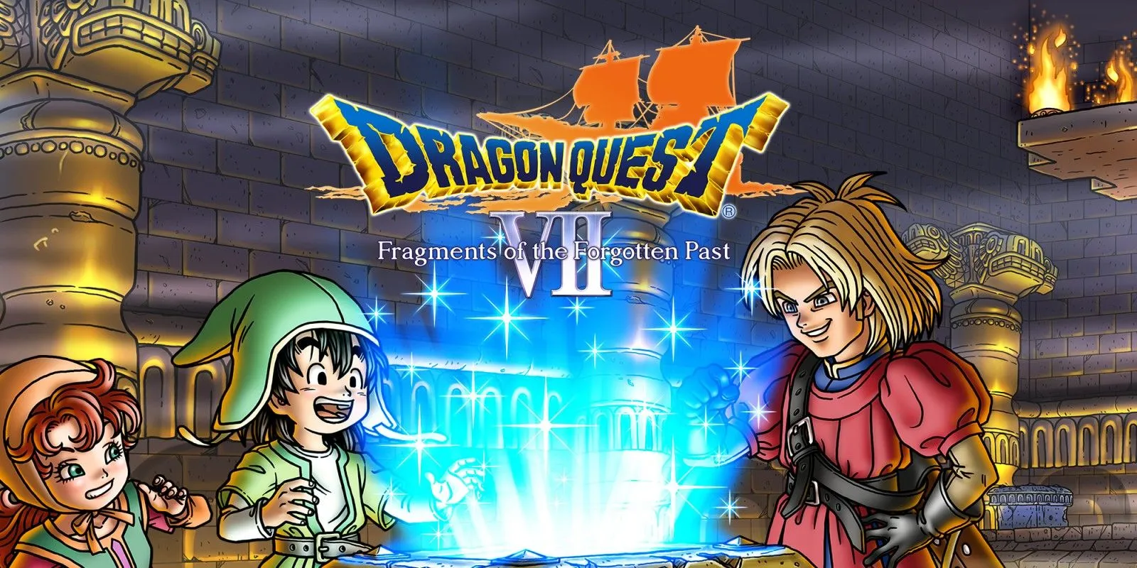 Ảnh minh họa chính (Key Art) của game Dragon Quest VII: Fragments Of The Forgotten Past