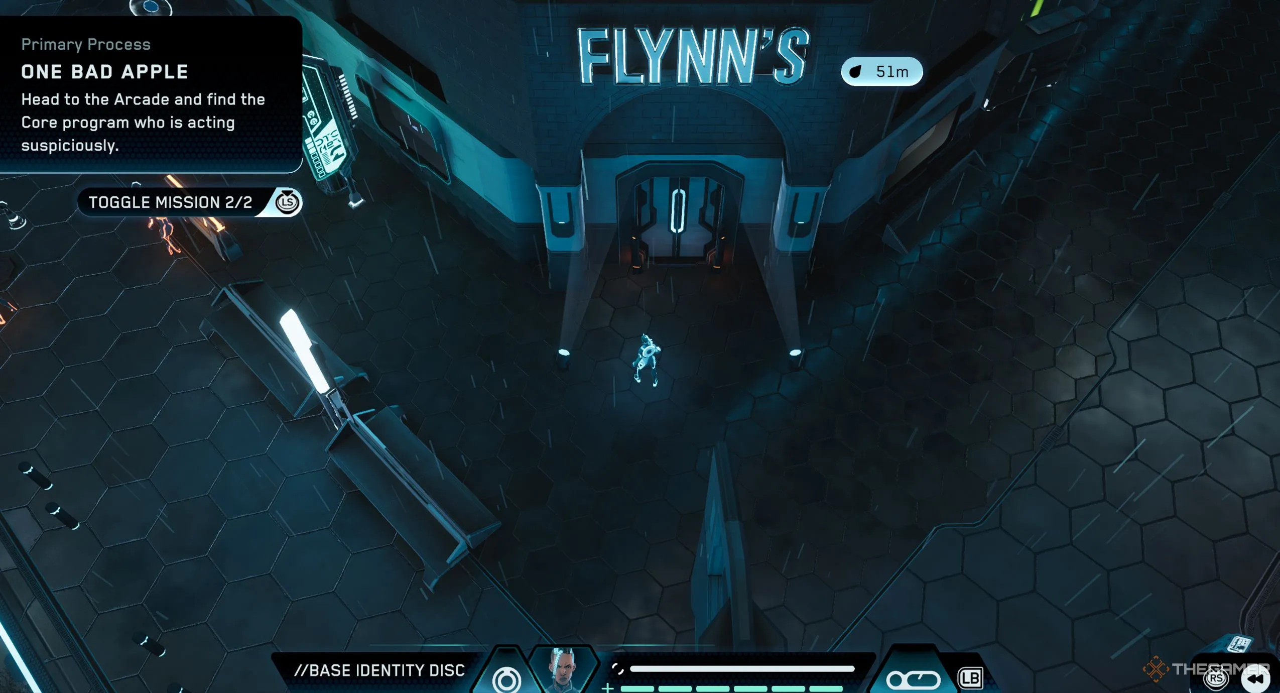 Biển hiệu Flynn's Arcade, một chi tiết quen thuộc với fan Tron