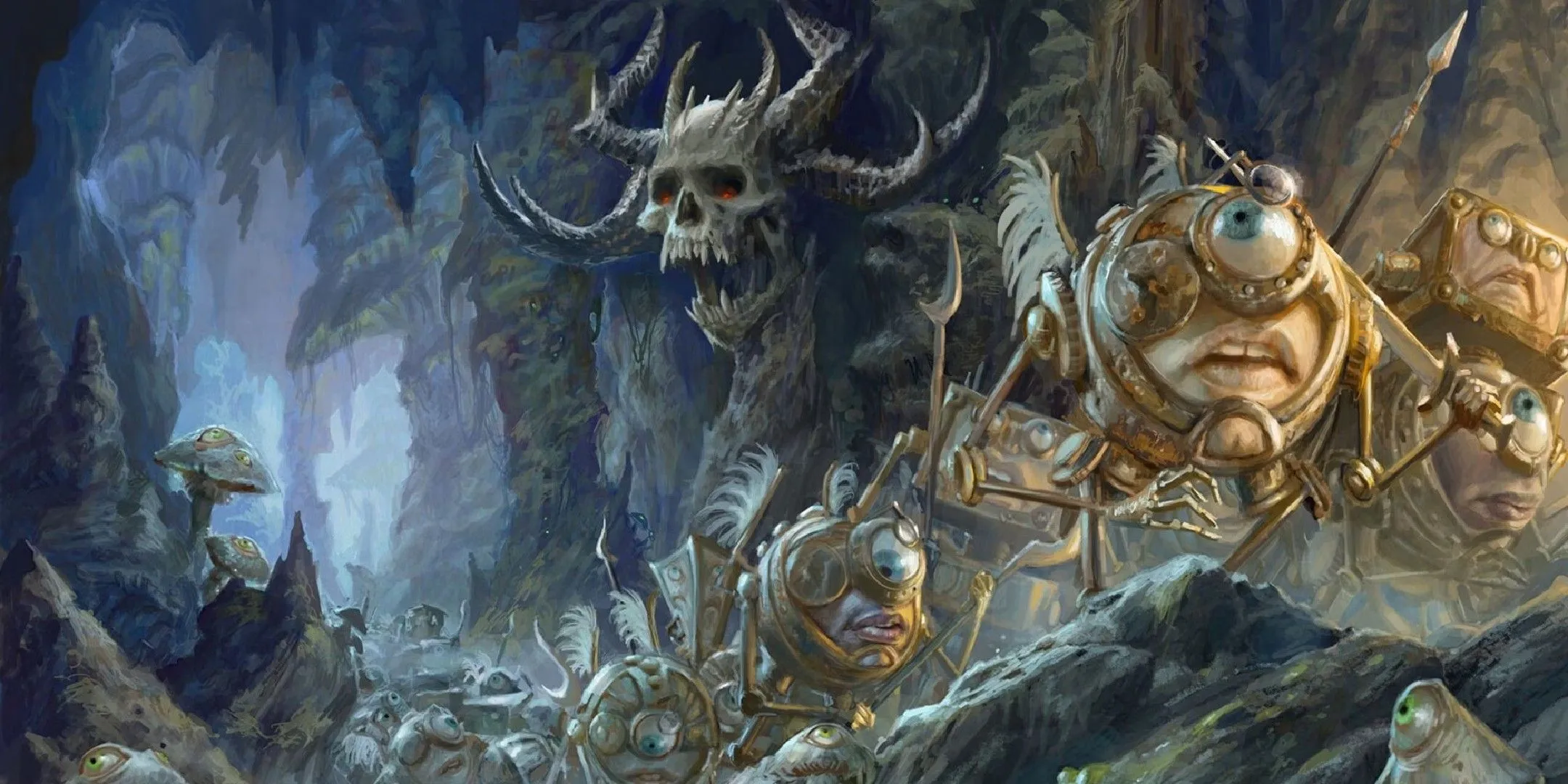 Đoàn diễu hành Great Modron March, minh họa cho hành trình bí ẩn của chủng tộc Modron trong D&amp;D