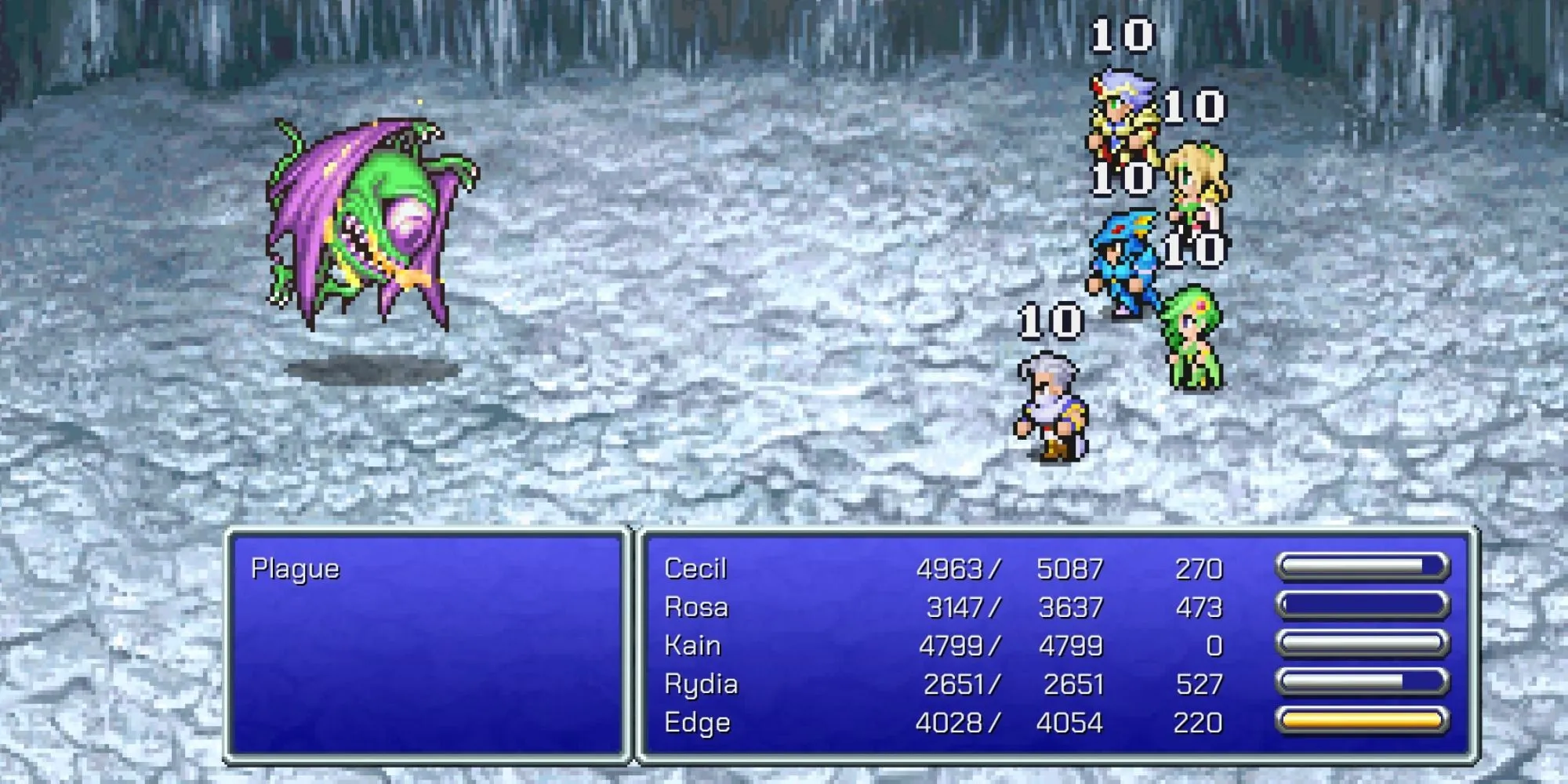 Một cảnh bệnh dịch trong Final Fantasy 4 Pixel Remaster