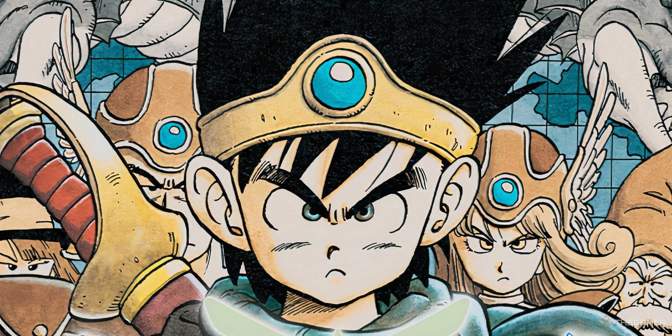 Nhân vật huyền thoại Erdrick trong tựa game Dragon Quest III gốc phong cách pixel art