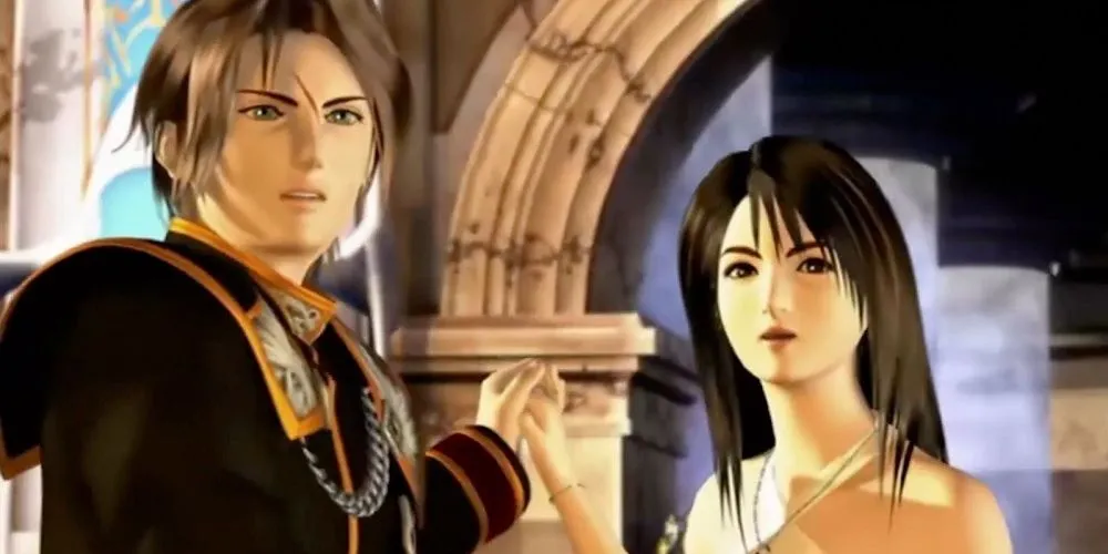 Rinoa và Squall trong Final Fantasy 8