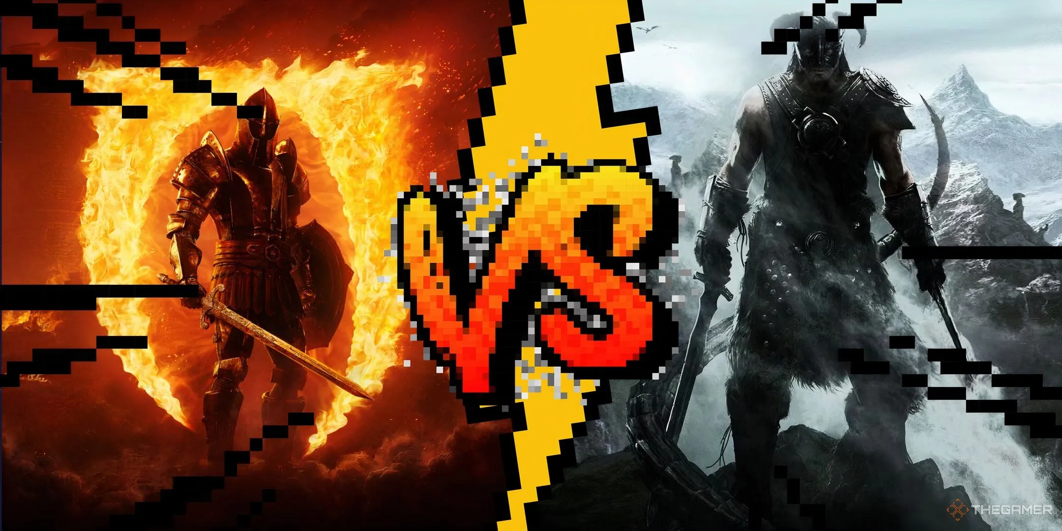 So sánh đồ họa thế giới game Skyrim và Oblivion Remastered.