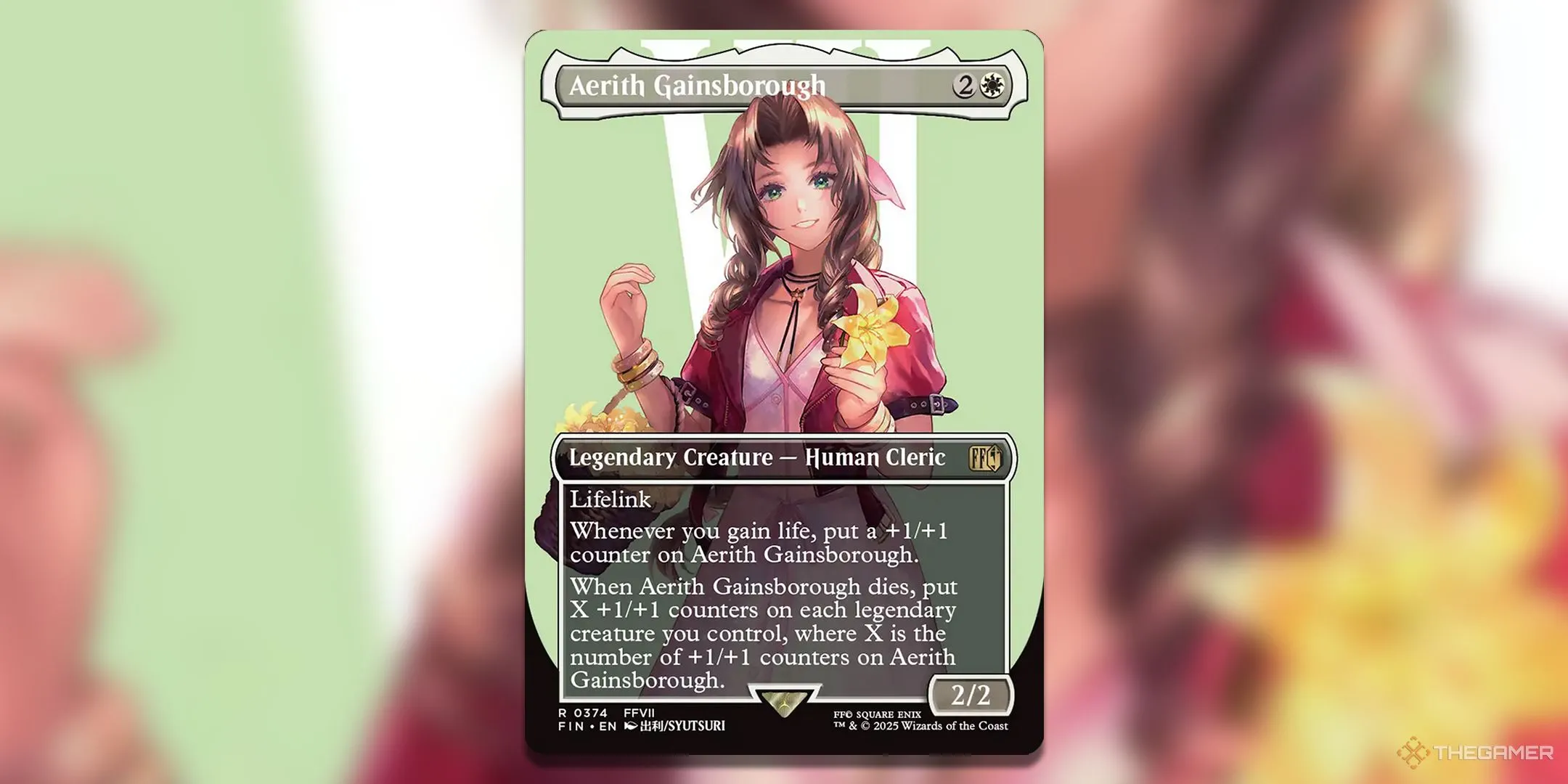 Thẻ bài Aerith Gainsborough (Numbered Foil) trong bộ Magic The Gathering Final Fantasy