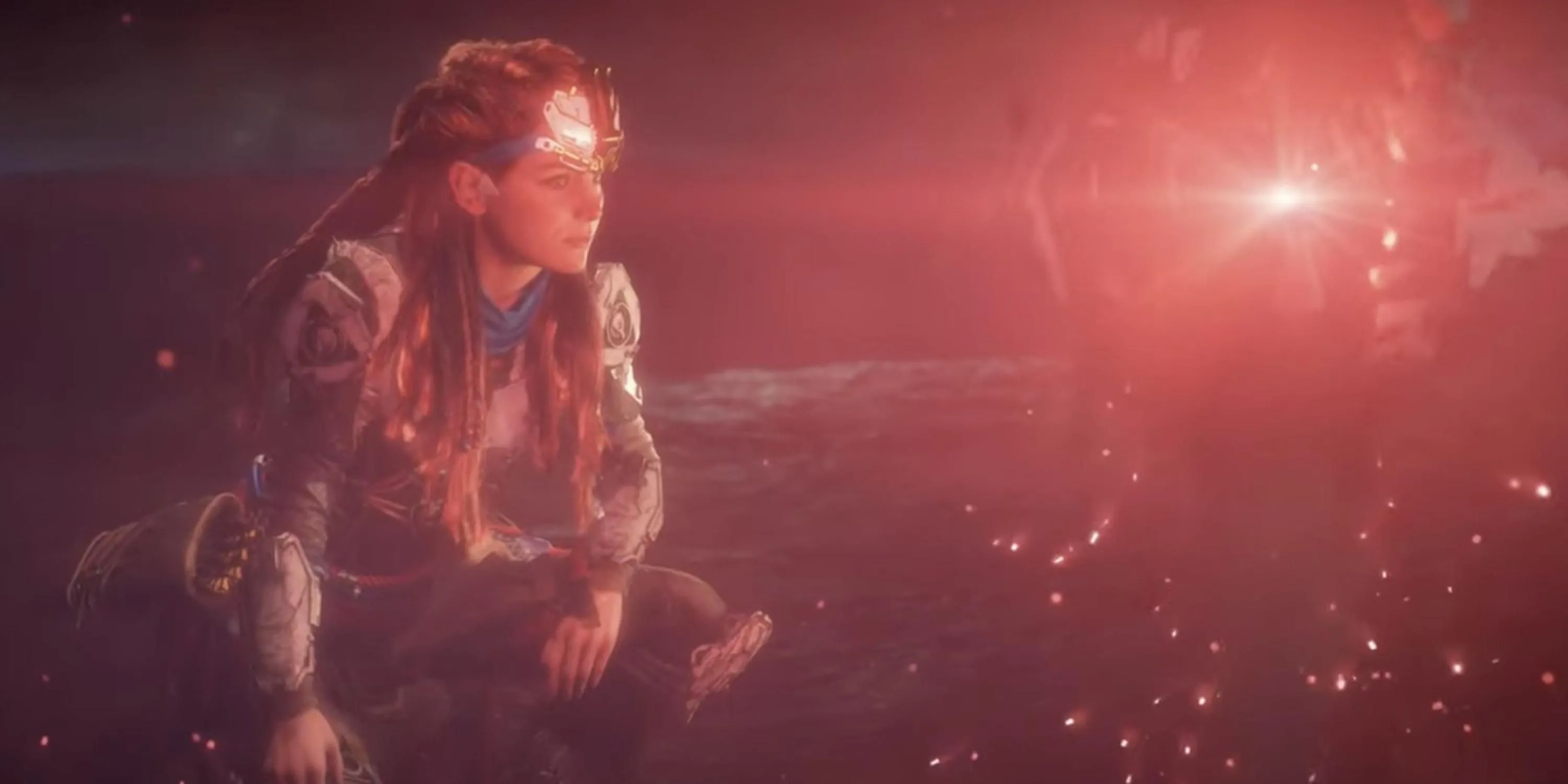 Aloy đối mặt với HADES, AI diệt chủng từ chương trình GAIA, trong thế giới hậu tận thế của Horizon Zero Dawn
