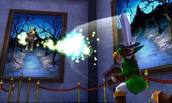 Ảnh chụp màn hình gameplay Zelda: Ocarina of Time 3D trên 3DS