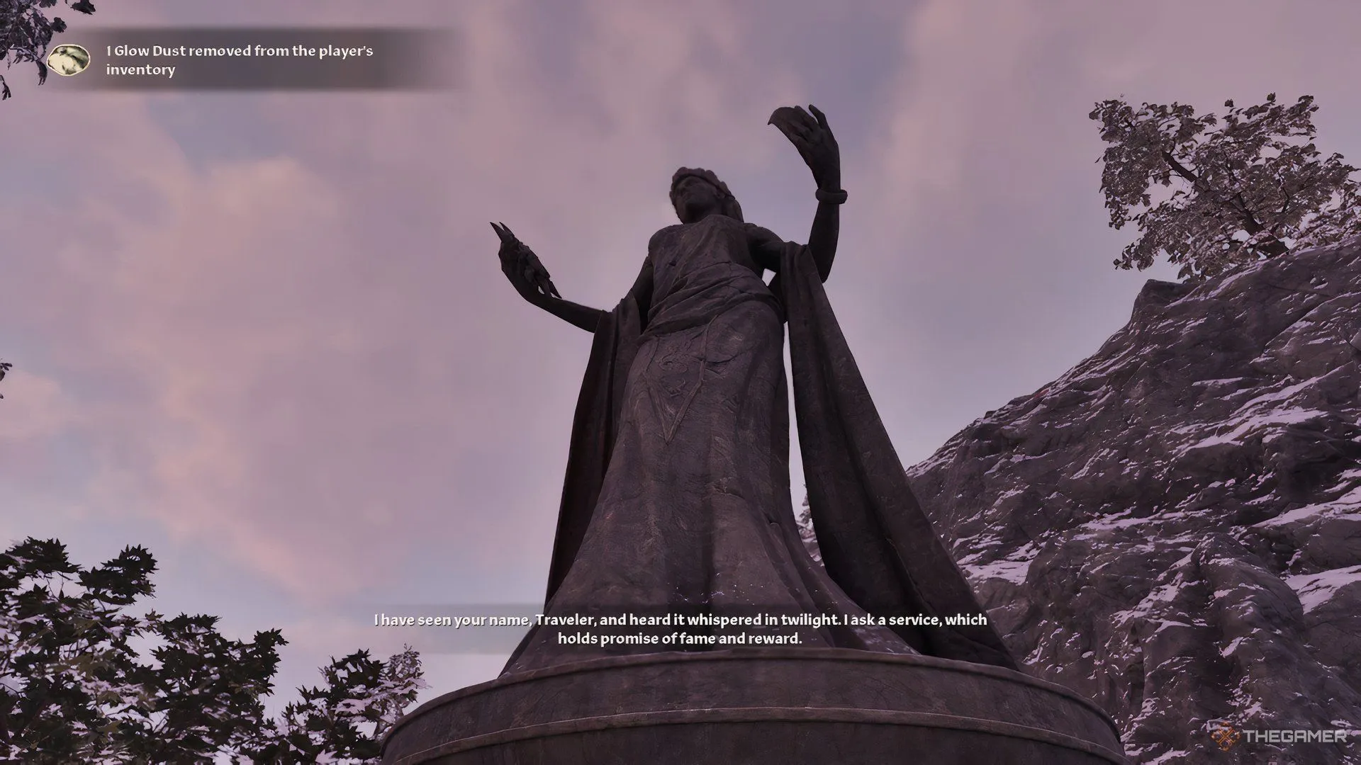 Bắt đầu nhiệm vụ của Azura tại ngôi đền trong The Elder Scrolls IV Oblivion Remastered.