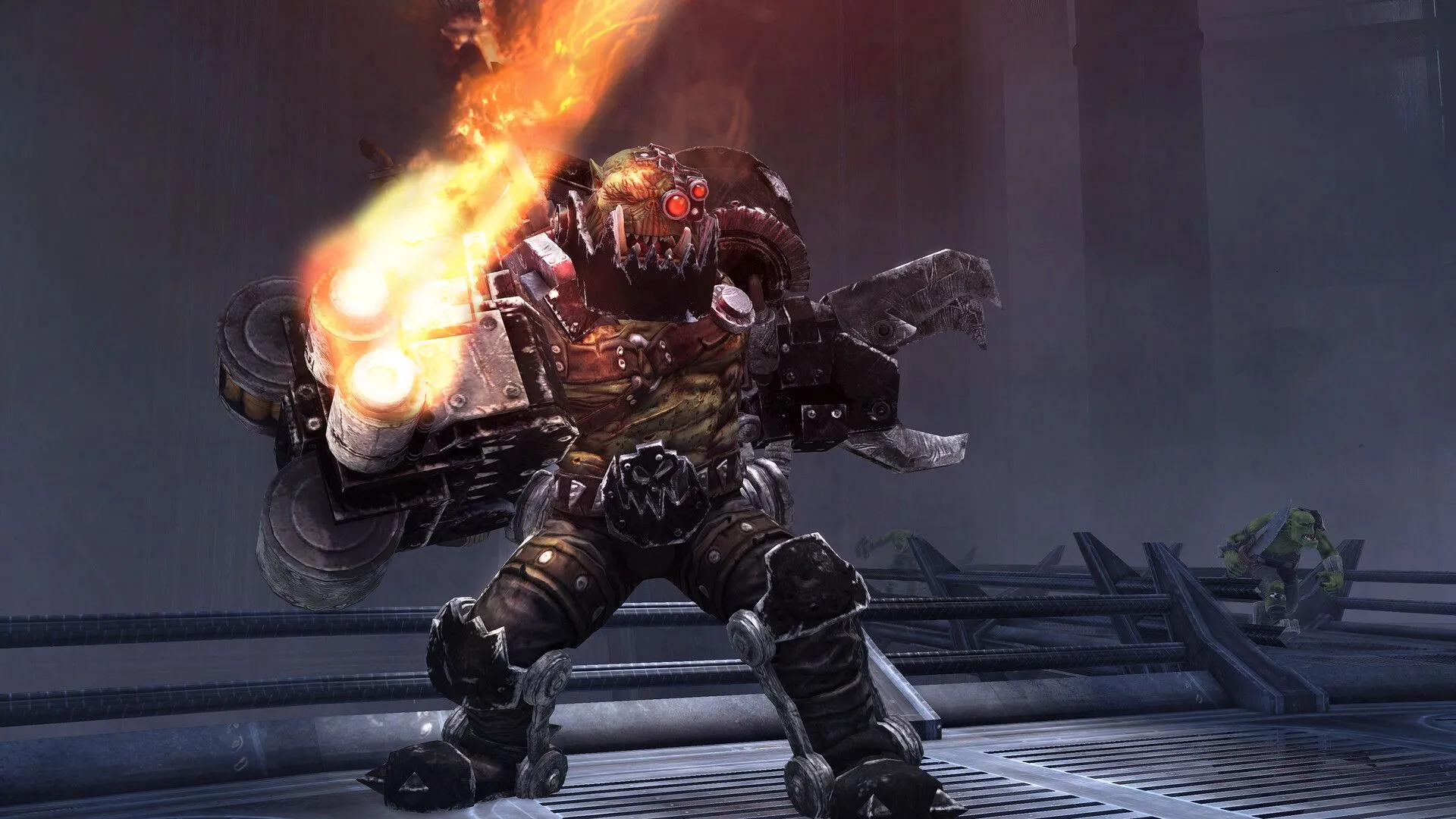 Captain Titus khai hỏa Bolt Rifle trong Warhammer 40,000: Space Marine