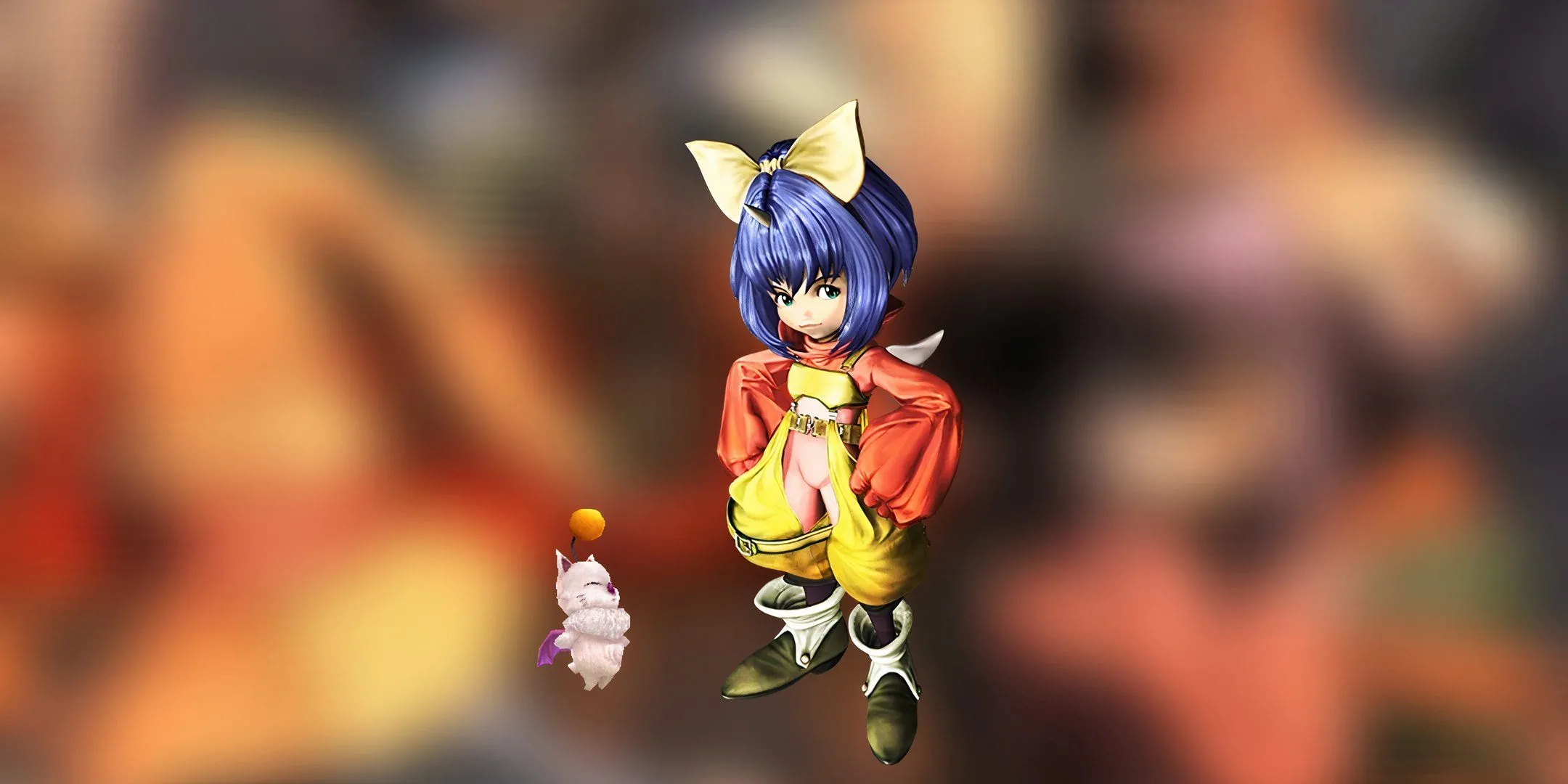 Eiko Carol và Moogle thân thiết của cô trong Final Fantasy 9, sống an yên tại Madain Sari.