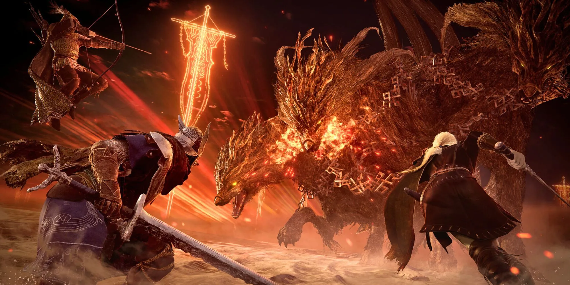 Gladius Beast of Night, boss Nightlord đầu tiên có khả năng phân tách trong Elden Ring Nightreign