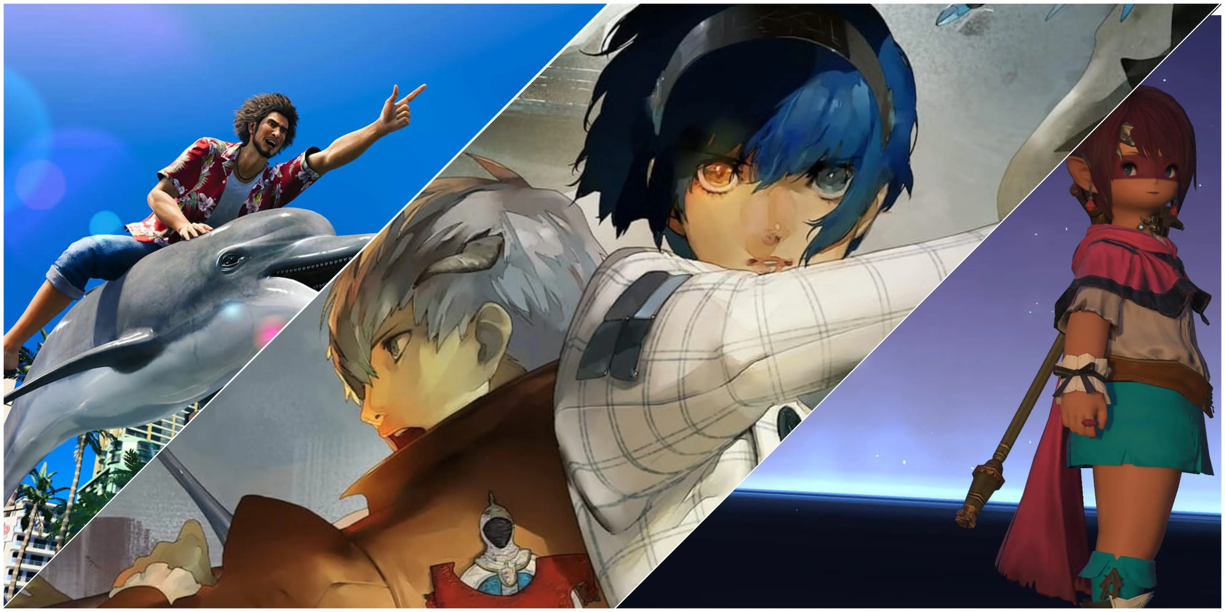 Header danh sách các game JRPG hay nhất trên PS5, biểu thị sự phong phú của thị trường game nhập vai Nhật Bản.