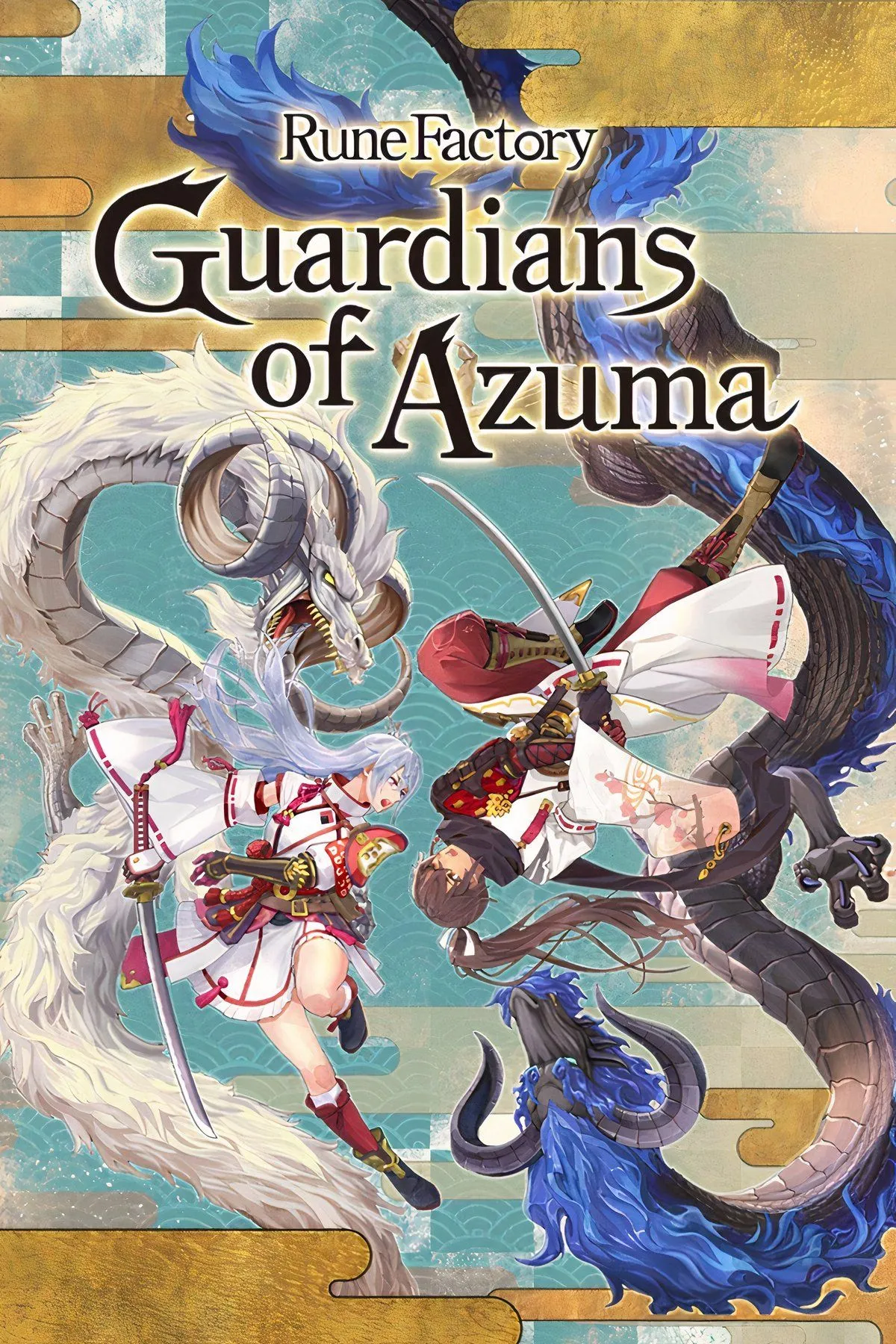 Hình ảnh cận cảnh một ngôi làng nhộn nhịp trong Rune Factory Guardians of Azuma, minh họa sự sống động và phát triển kinh tế vi mô