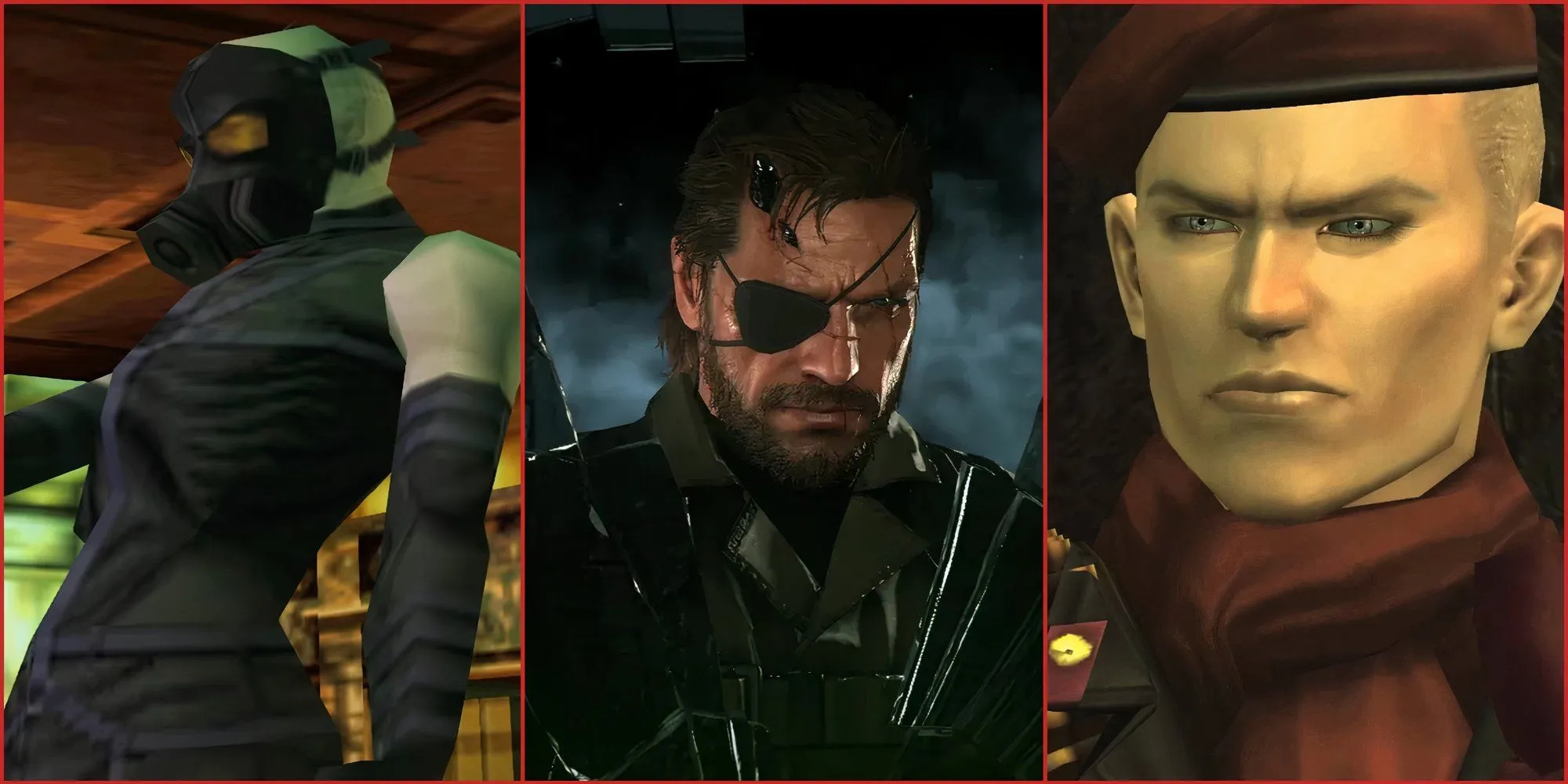 Hình ảnh tổng hợp các nhân vật phản diện nổi bật trong series Metal Gear Solid, bao gồm Psycho Mantis, Venom Snake và Ocelot trẻ, tượng trưng cho những di sản game kinh điển mà Konami đang tái khởi động.
