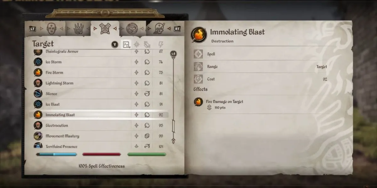 Immolating Blast, phép lửa cấp Master gây sát thương lớn trong Oblivion Remastered