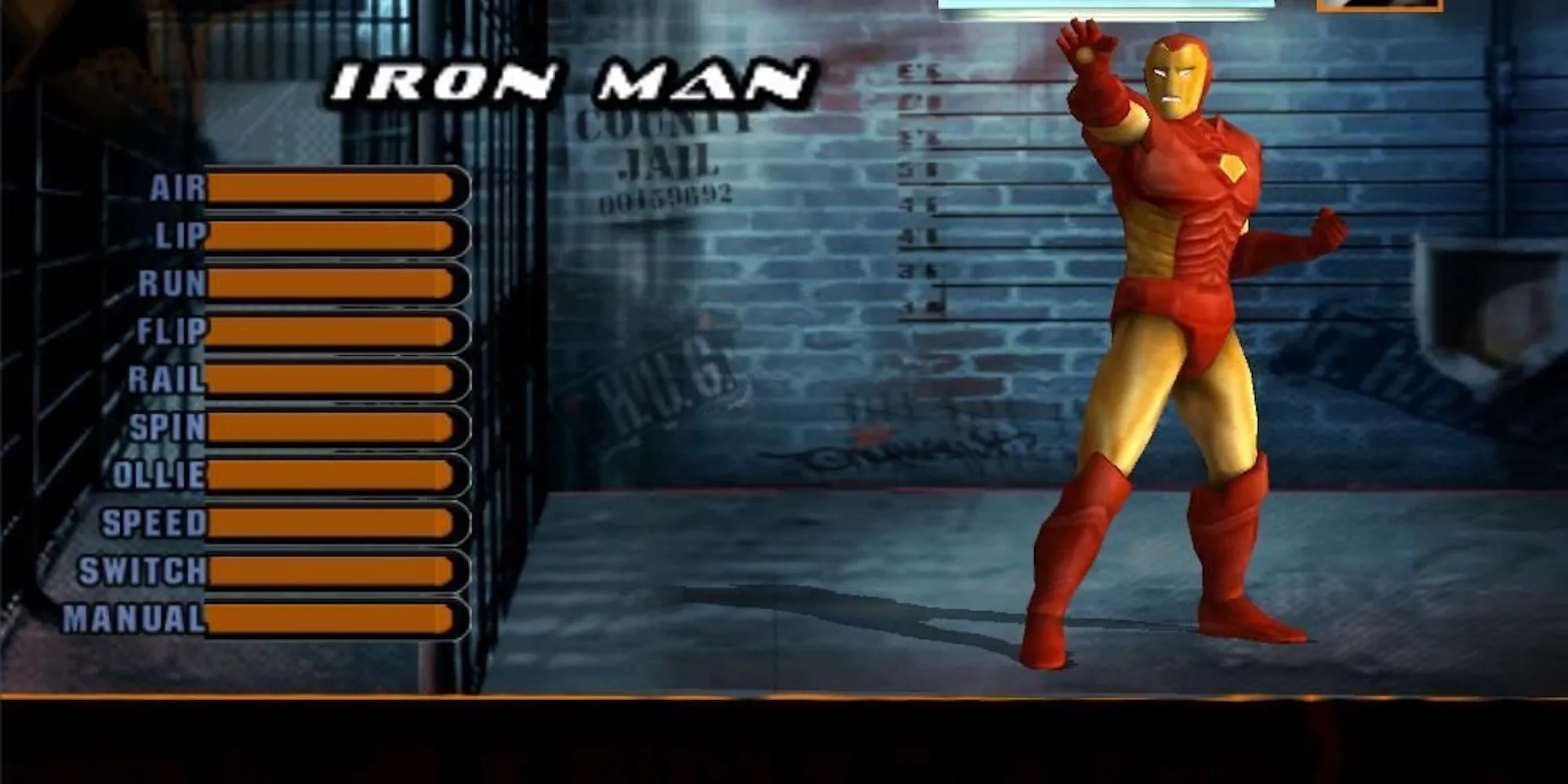 Iron Man biểu diễn trượt ván ấn tượng trong tựa game Tony Hawk's Underground
