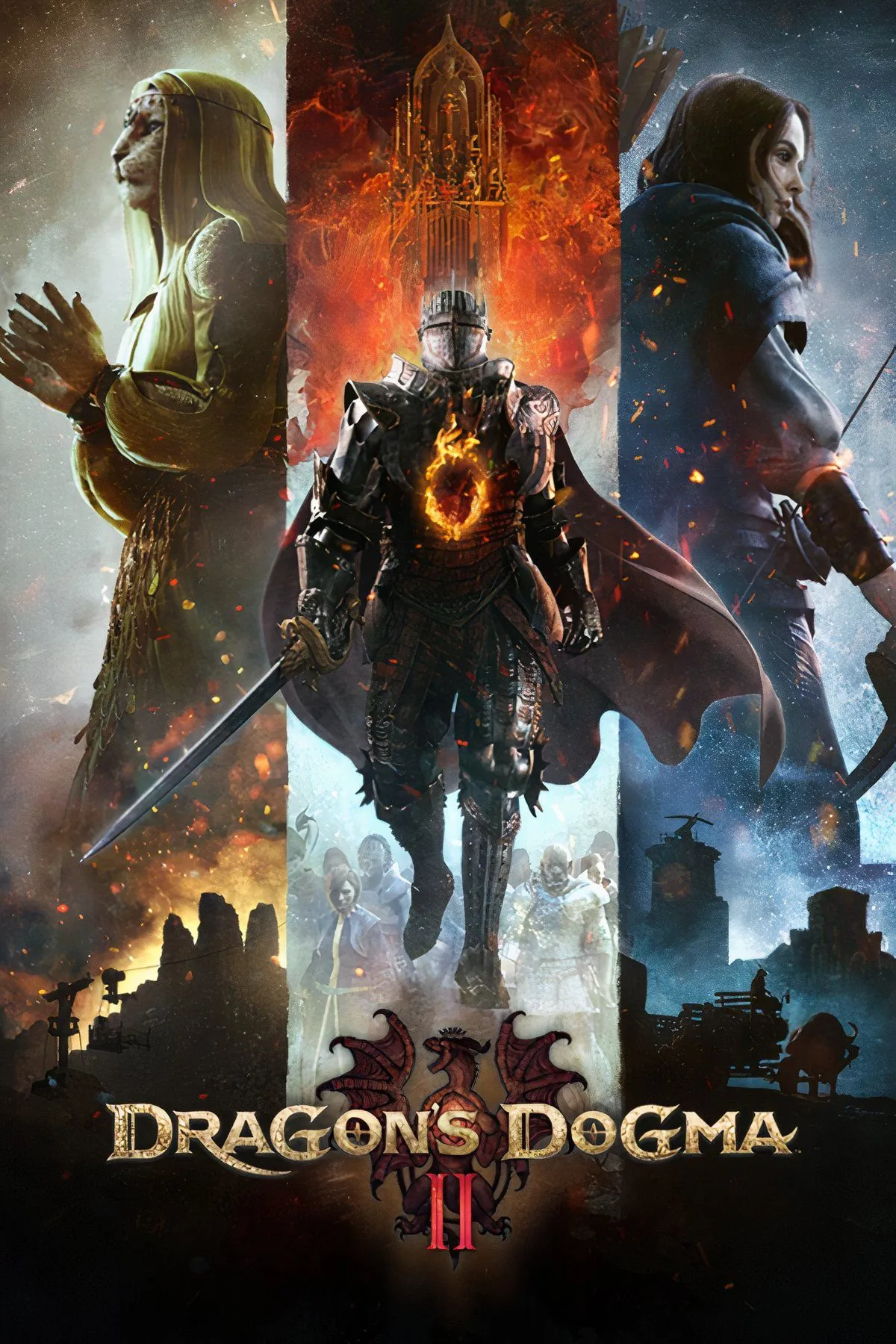 Người chơi chiến đấu với quái vật khổng lồ trong Dragon's Dogma 2, game chú trọng khám phá và nhiệm vụ phụ