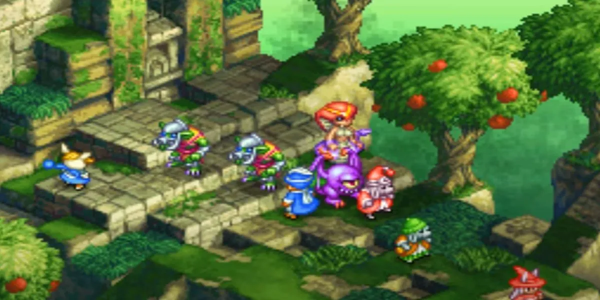 Nhân vật Blue Mage học một kỹ năng mới trong Final Fantasy Tactics A2: Grimoire Of The Rift