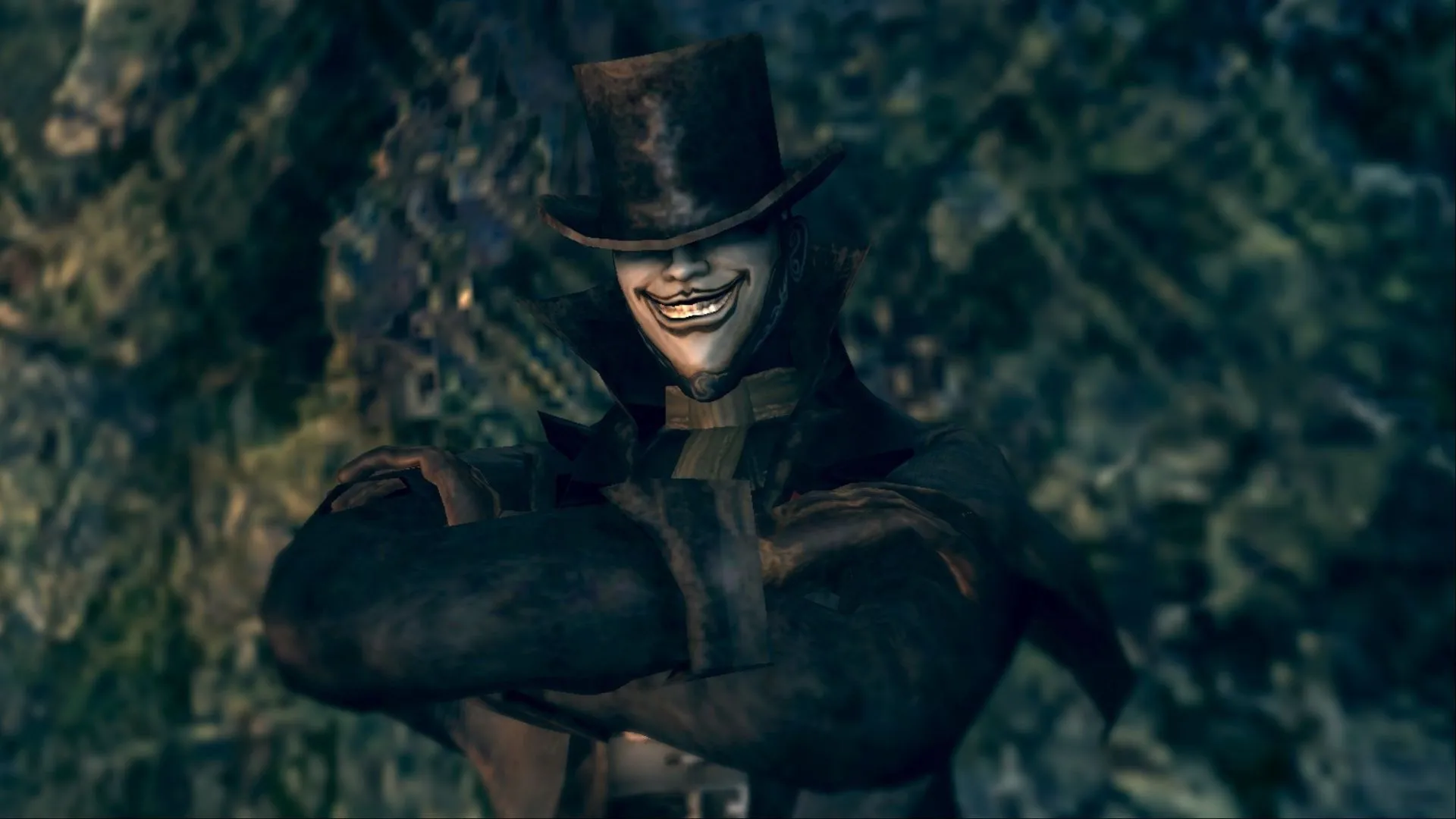 Nhân vật Marvelous Chester trong Dark Souls Remastered, có phong cách giống Bloodborne