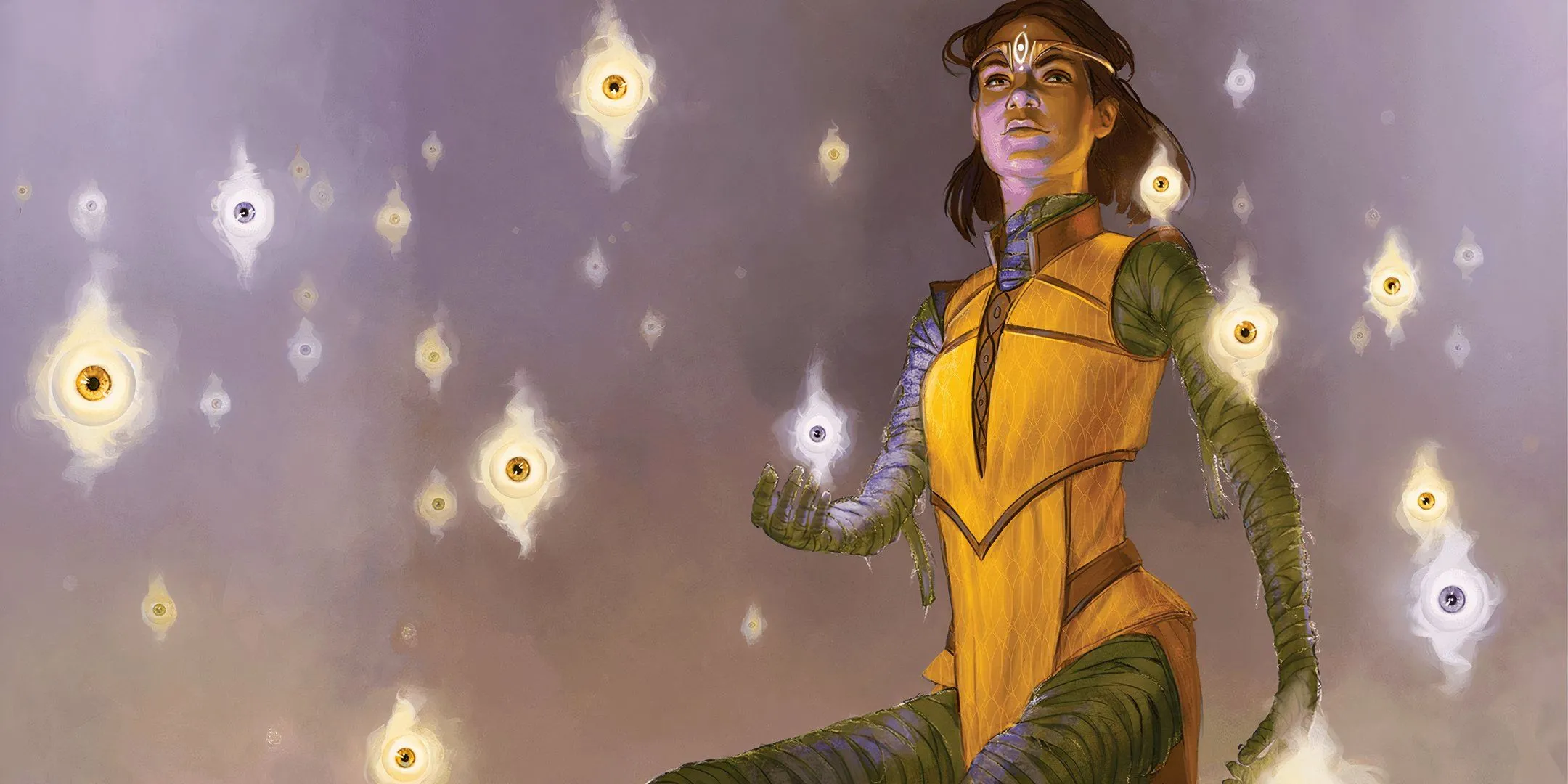 Nhân vật NPC Valin Sarnaster từ Candlekeep Mysteries, hình ảnh của sự trung lập và thiếu quyết đoán