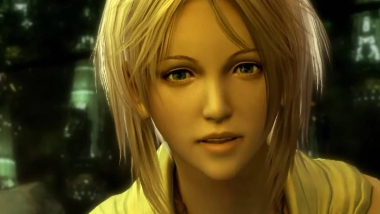Nora Estheim, mẹ của Hope, trong khoảnh khắc định mệnh tại Hanging Edge của Final Fantasy XIII.