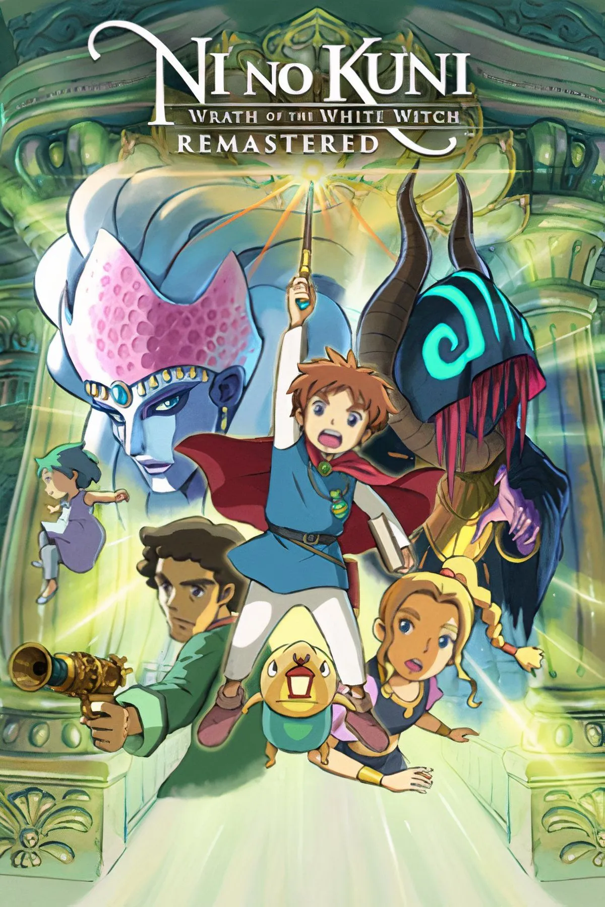 Oliver cùng với người bạn đồng hành Drippy trong Ni no Kuni: Wrath of the White Witch