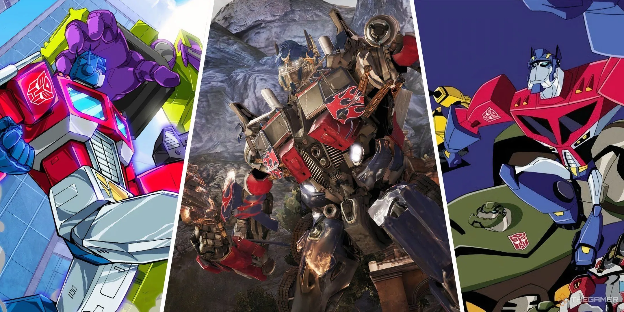 Optimus Prime trong các game và series Transformers (Devastation, Dark of the Moon, Animated)