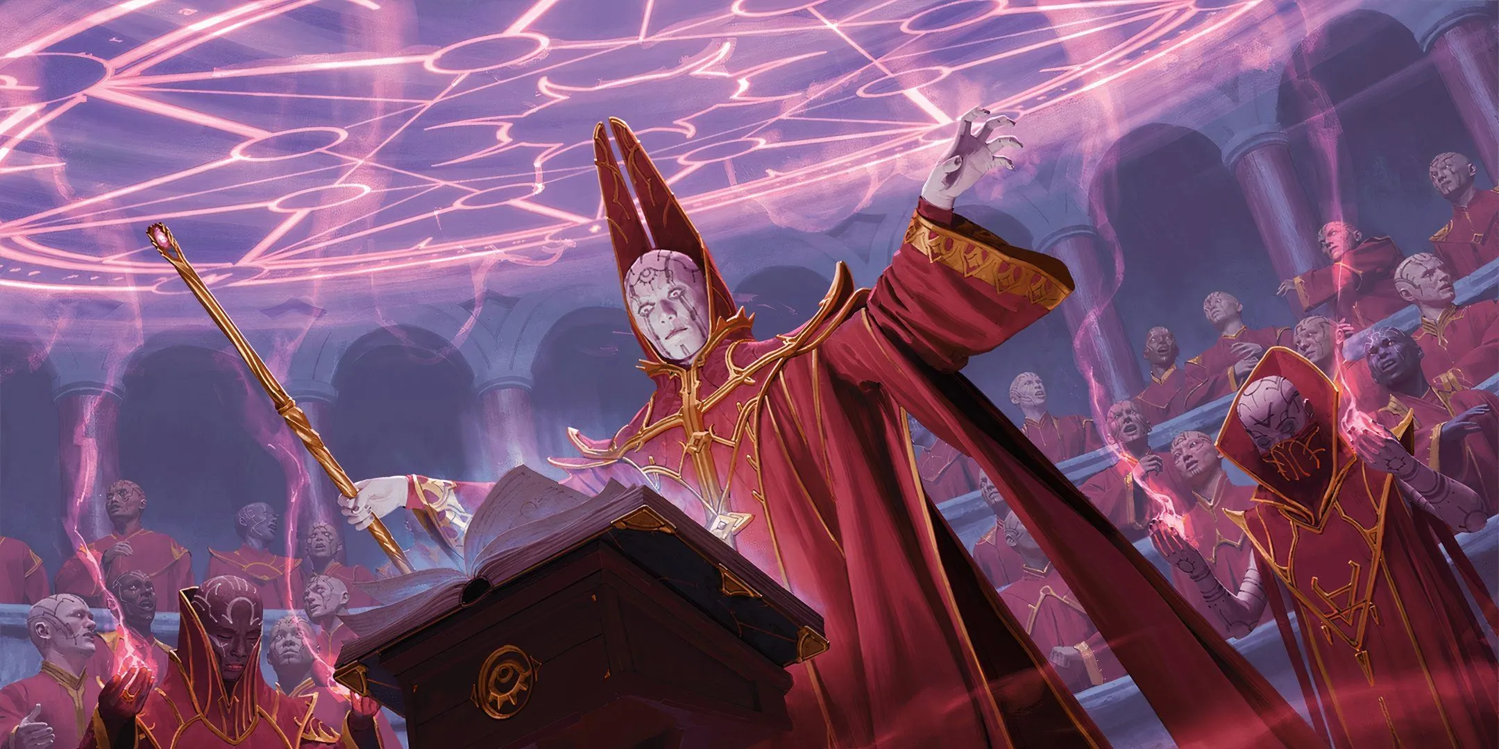Pháp sư cấp cao trong Dungeons &amp; Dragons đang niệm chú, đại diện cho những kẻ muốn bẻ cong luật lệ