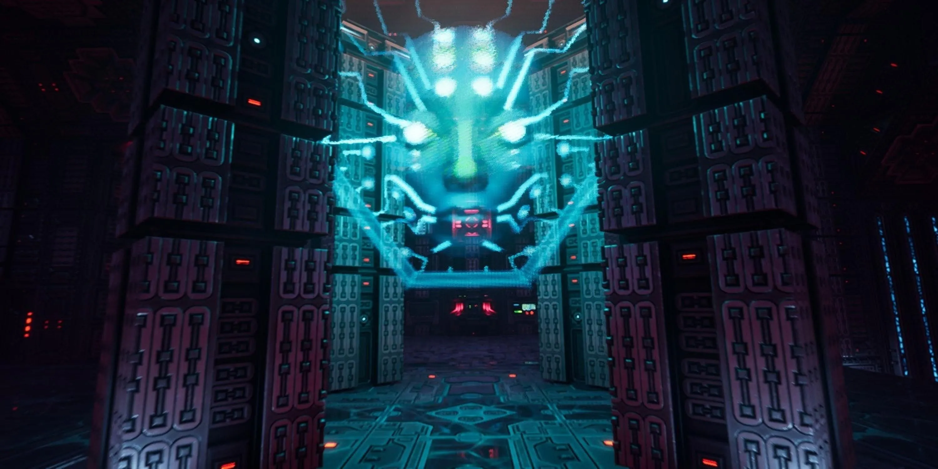 SHODAN, AI phản diện mang tính biểu tượng của Citadel Station trong tựa game System Shock Remake, biểu tượng của sự tha hóa công nghệ