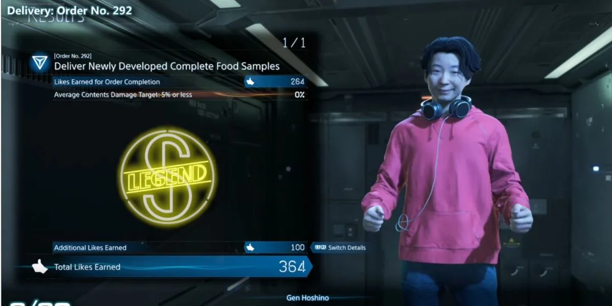 thành tựu Seasoned Porter Death Stranding 2, S-Rank 30 đơn hàng
