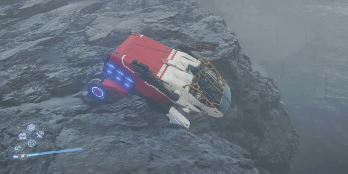 thành tựu The Scars Left by the Giants Death Stranding 2, đến khu BT nguy hiểm