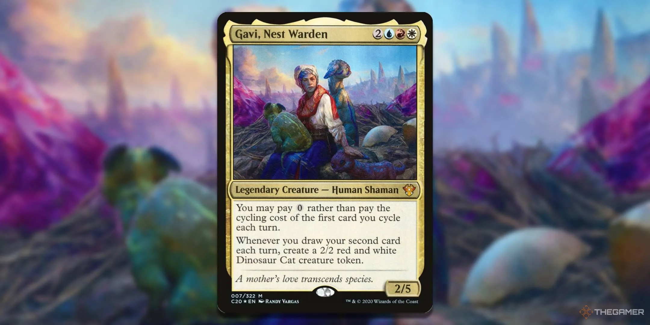 Thẻ bài Gavi, Nest Warden của Magic: The Gathering, dẫn dắt chiến thuật cycling hiệu quả trong Timeless Wisdom.