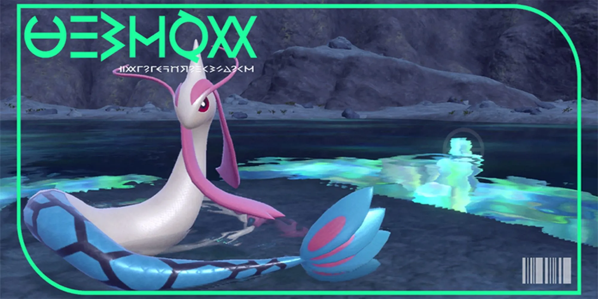 Trang Pokedex của Milotic, một Pokemon hệ Nước với vẻ đẹp uyển chuyển và sức mạnh tiềm ẩn, minh họa cho sự thanh lịch và khả năng chiến đấu linh hoạt.