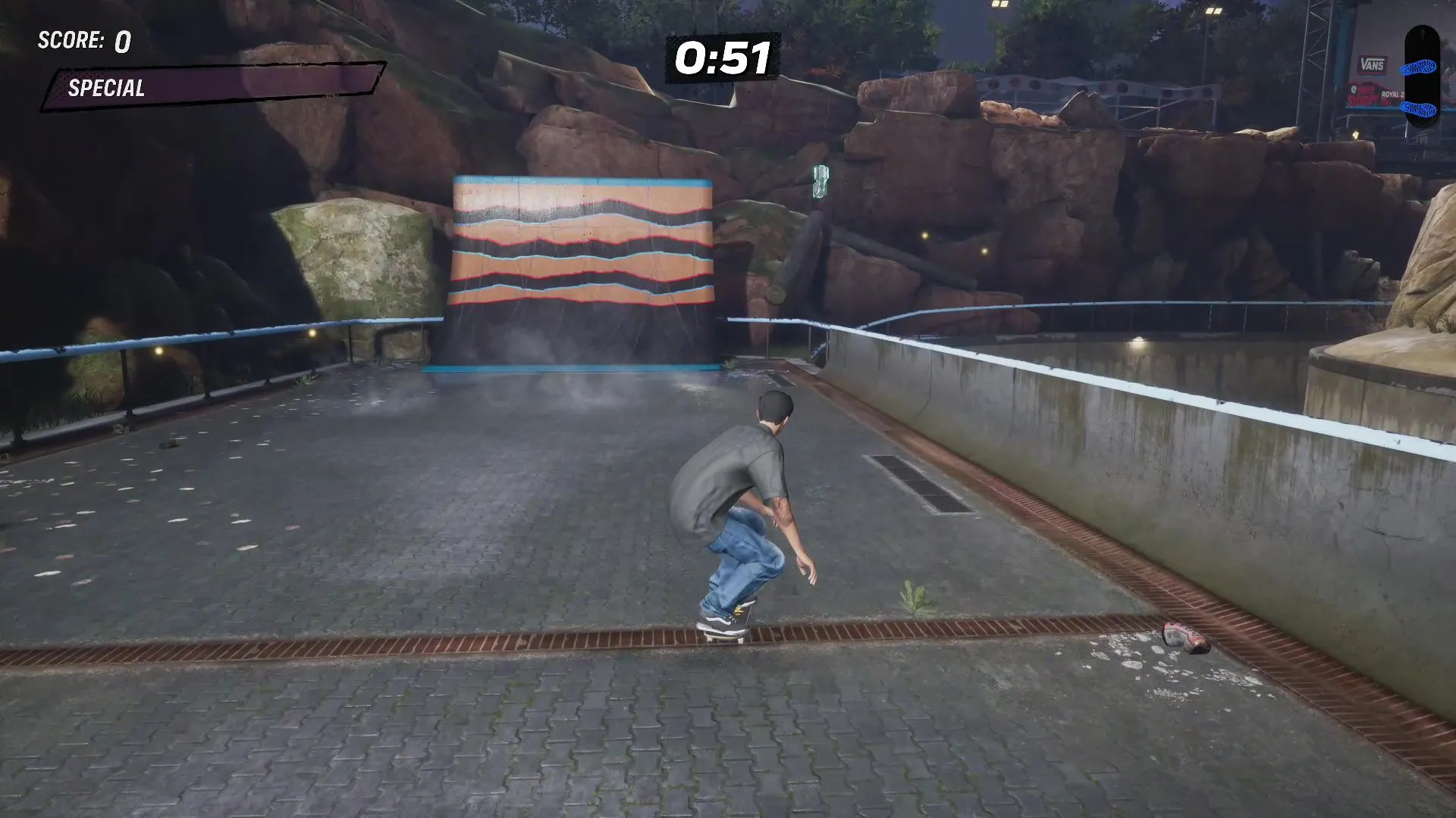 Vị trí tiền mặt cuối cùng phía tây bắc bản đồ Zoo Tony Hawk THPS3+4