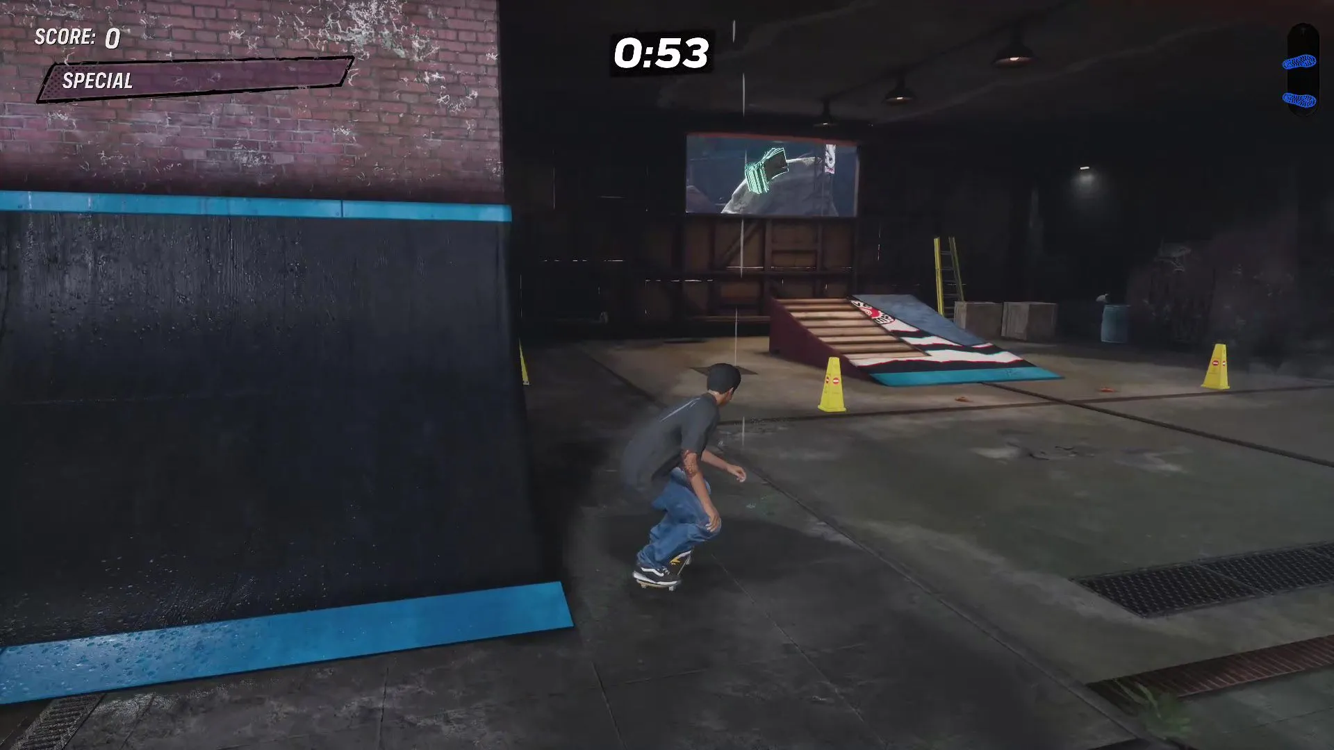 Vị trí tiền mặt đầu tiên sau đài phun nước voi trong Tony Hawk's Pro Skater 3 + 4 Zoo
