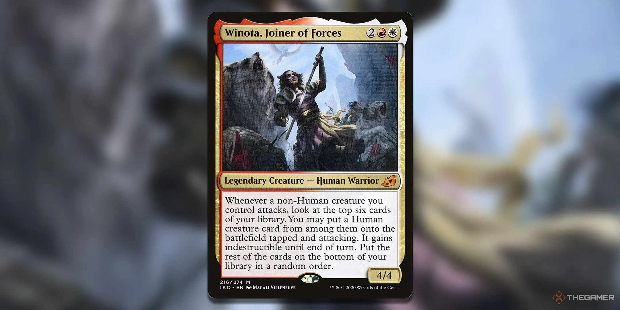 Winota, Joiner of Forces, Commander bị cấm đoán nhưng vẫn gây ức chế trong Magic: The Gathering.