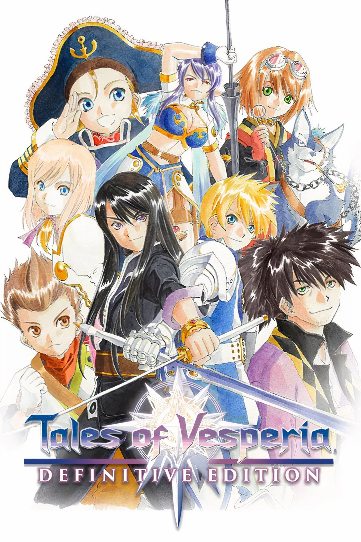 Yuri Lowell, nhân vật chính của Tales of Vesperia, cùng với đội Brave Vesperia
