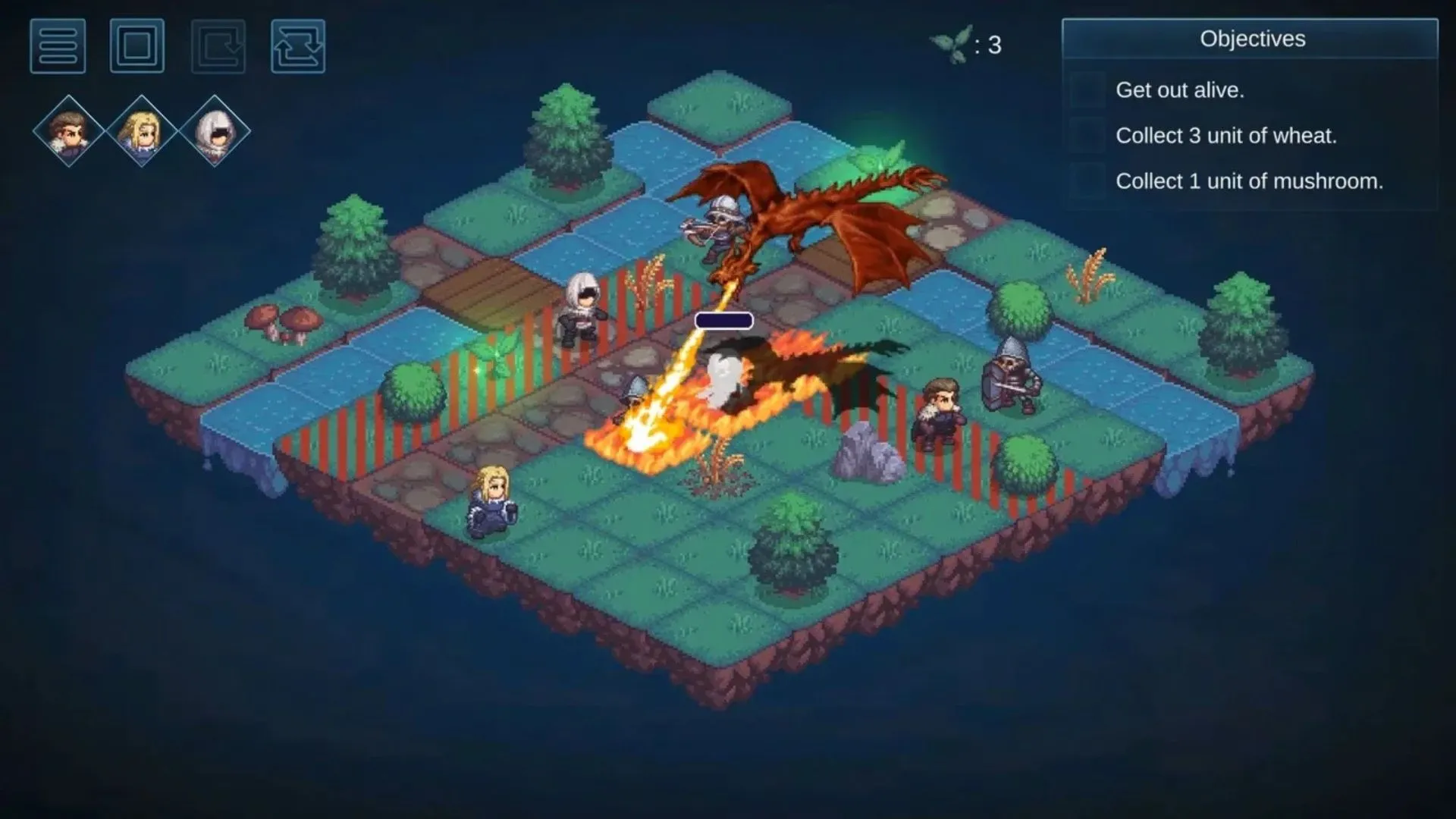 Ảnh gameplay Tyrant's Blessing hiển thị nhân vật chiến đấu với quân đoàn undead