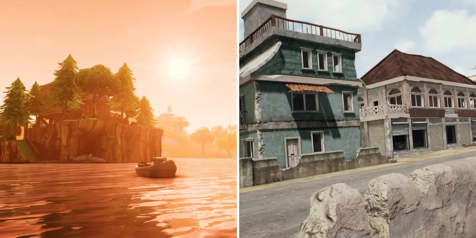 Bản đồ Fortnite liên tục biến đổi với các khu vực đa dạng như bãi biển và lâu đài, mang đến trải nghiệm khám phá không ngừng cho người chơi