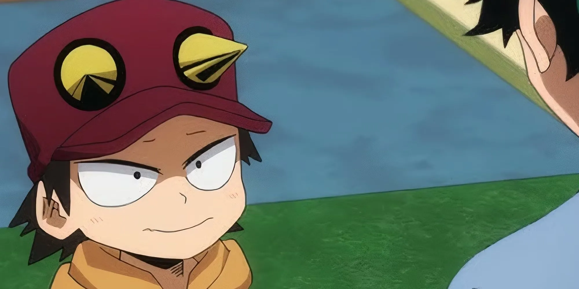 Cậu bé Kota Izumi của My Hero Academia, với đôi mắt to tròn chứa đựng nỗi đau mất mát và sự giận dữ về thế giới anh hùng.